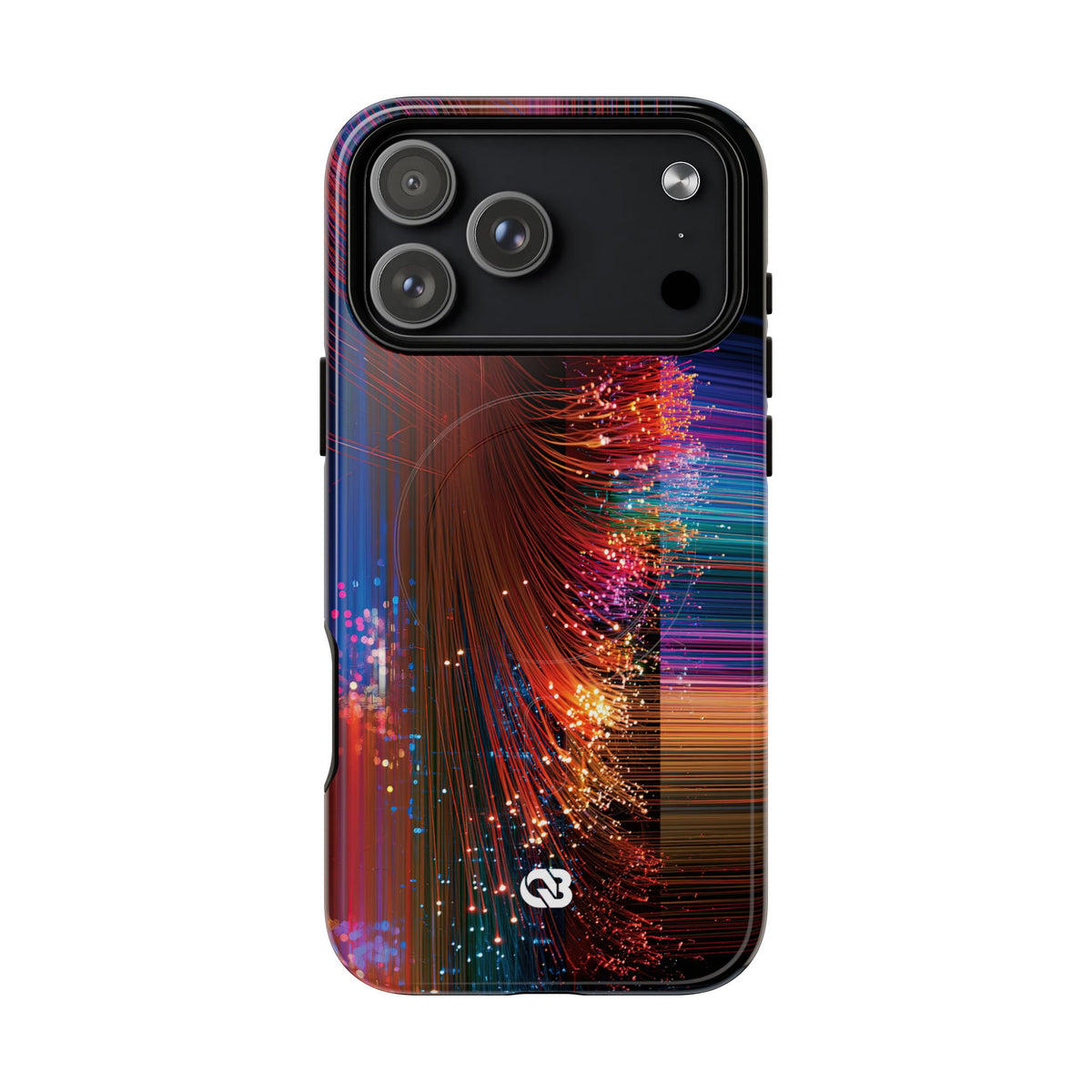 Black Tough 2.0 Magsafe Phone Case for iPhone - Cyber Optic Streak