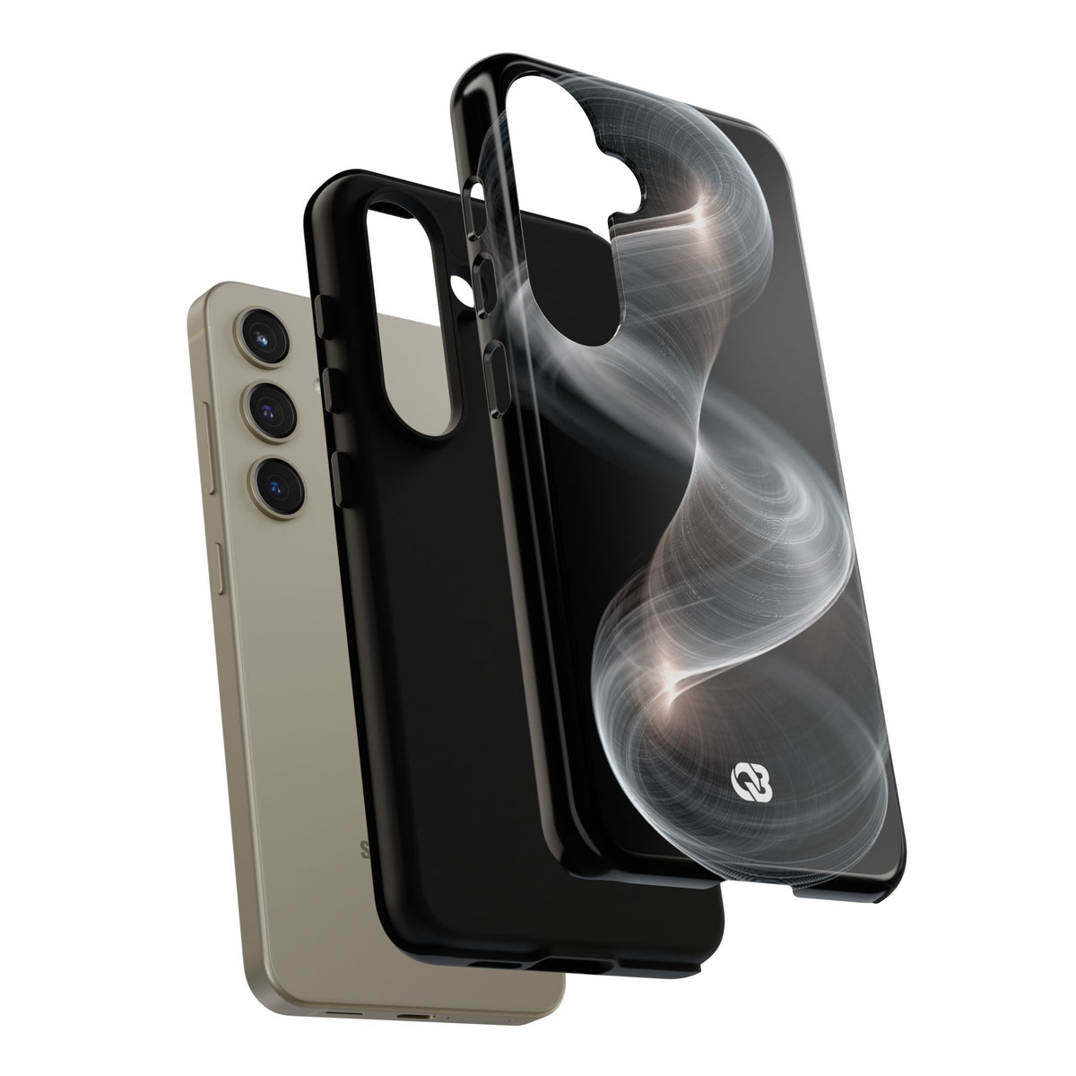 Luminous Vortex · Tough Phone Case for Samsung · Black