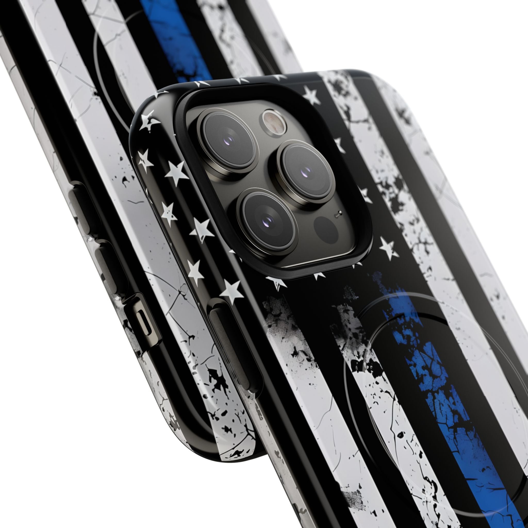 Gritty Cobalt Flag · Tough+ Phone Case for iPhone · Magsafe