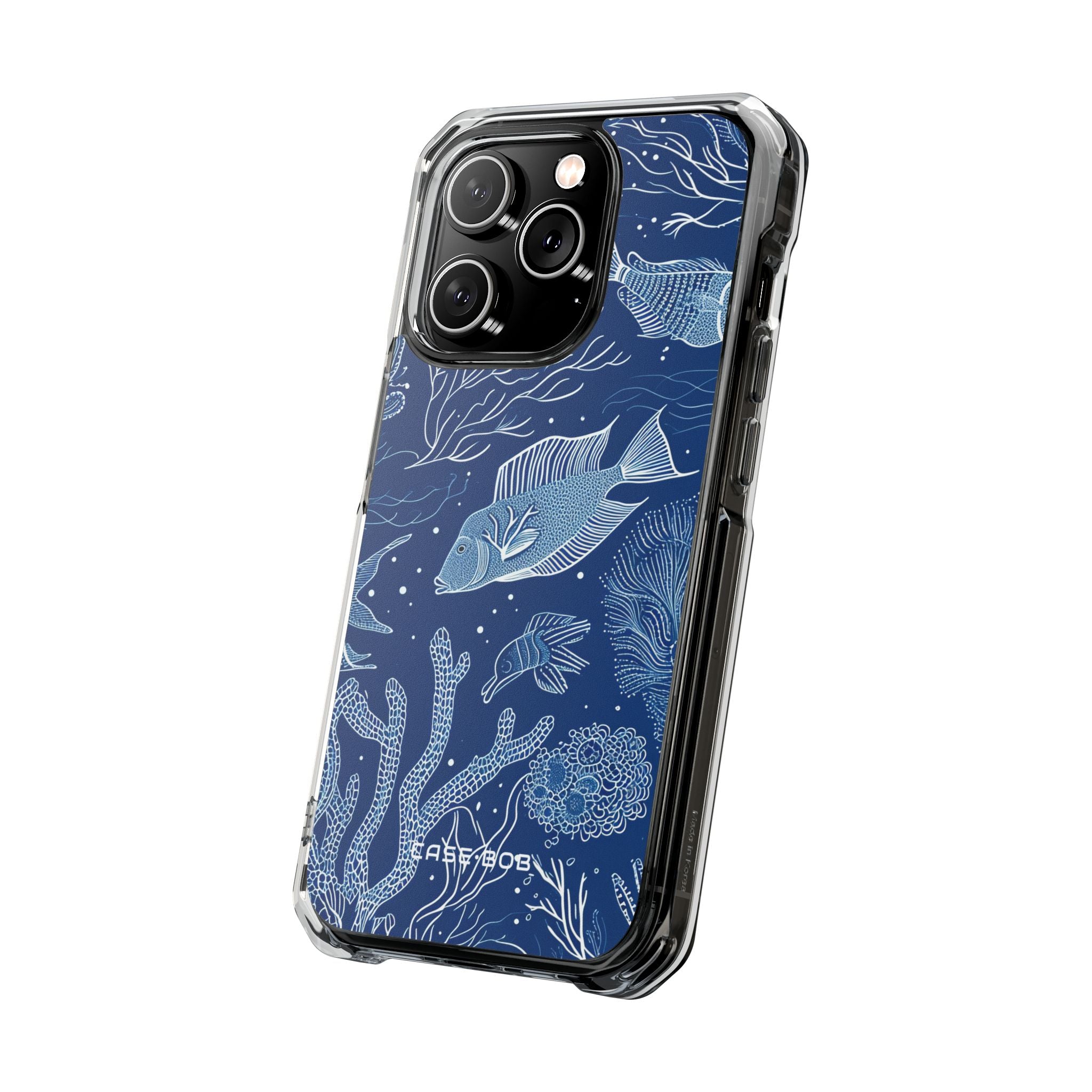 Navy Scale Reef iPhone 14 Pro Case - Impact