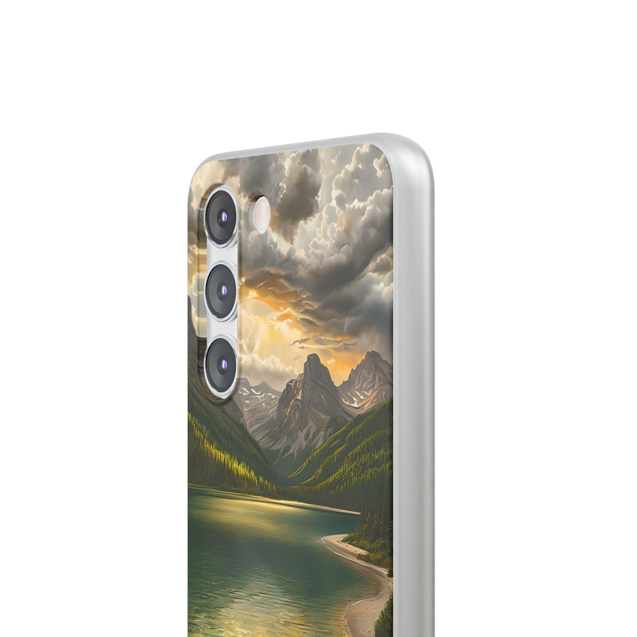 Gilded Mountain Lake · Soft Handyhülle für Samsung