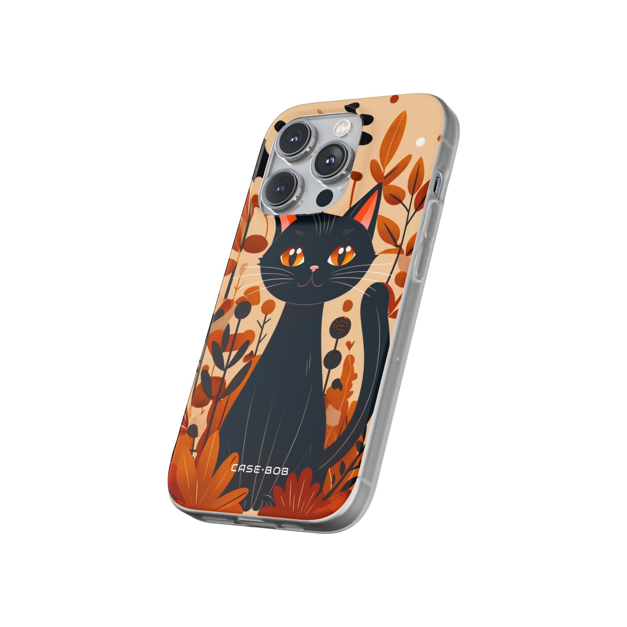Schwarze Katze Glow iPhone 14 Pro Case - Soft