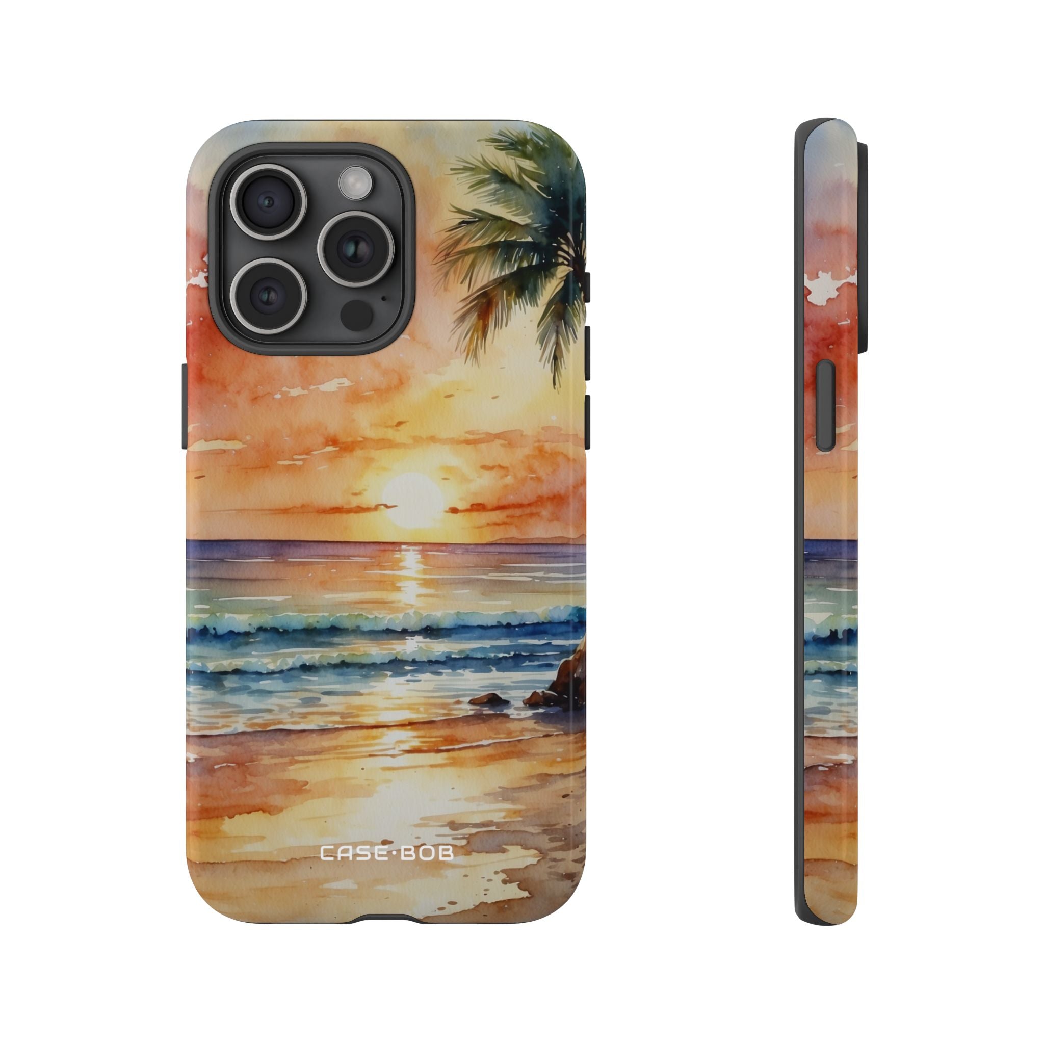 Sunset Palm iPhone 15 Pro Max Case - Tough