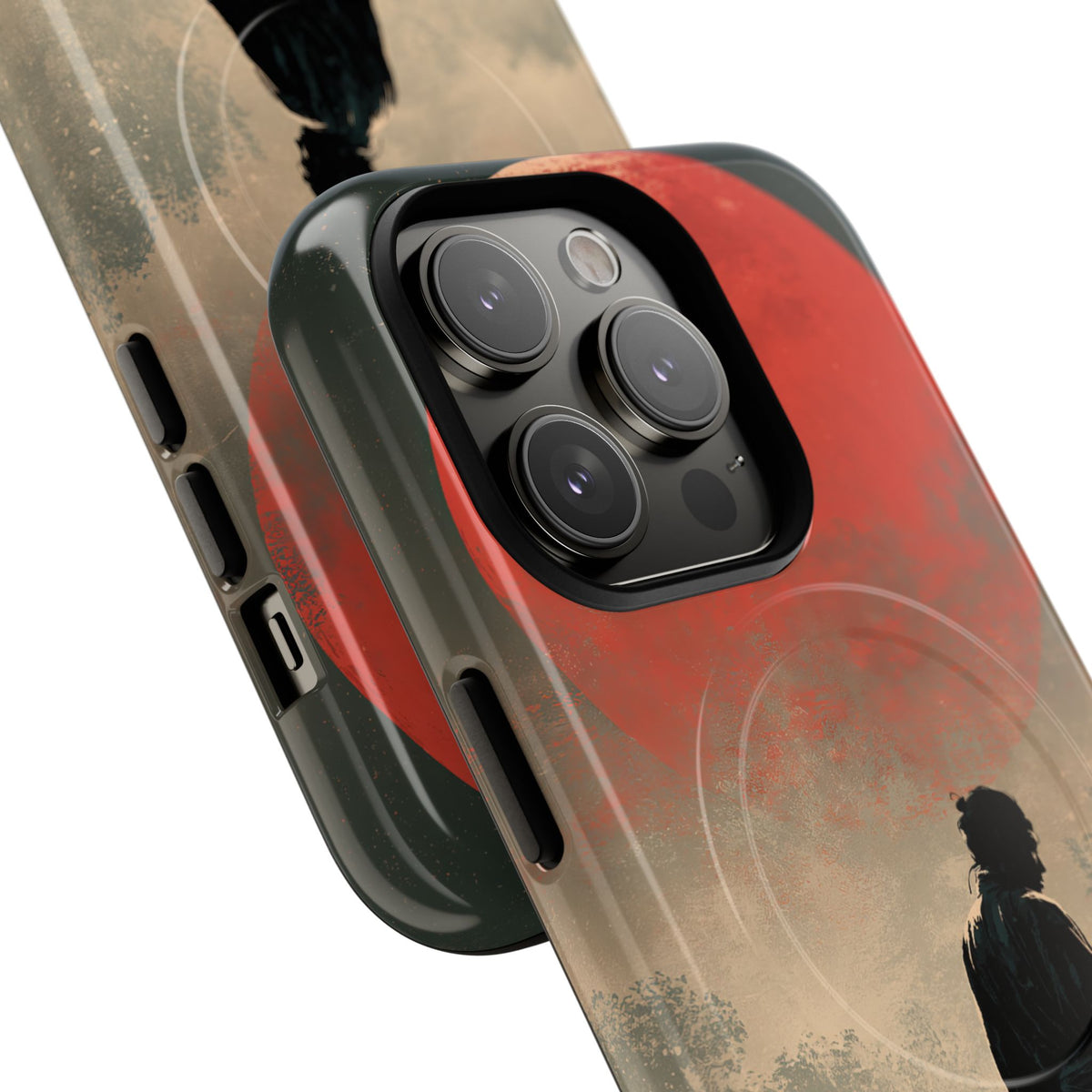 Crimson Moon Ronin · Tough 2.0 Magnetic Phone Case for iPhone · Red