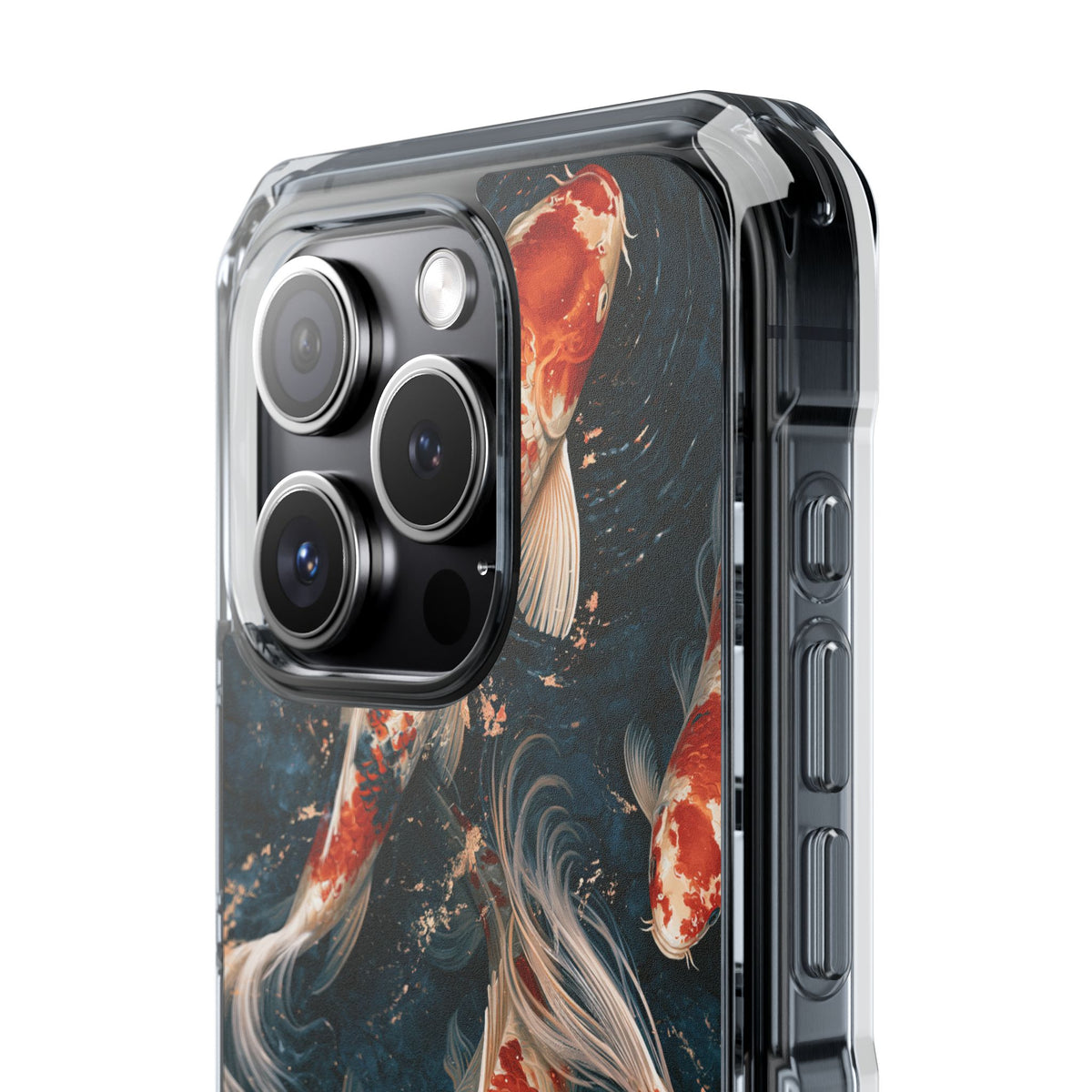 Imperial Nishikigoi · Clear Impact Magnetic Phone Case for iPhone · Blue
