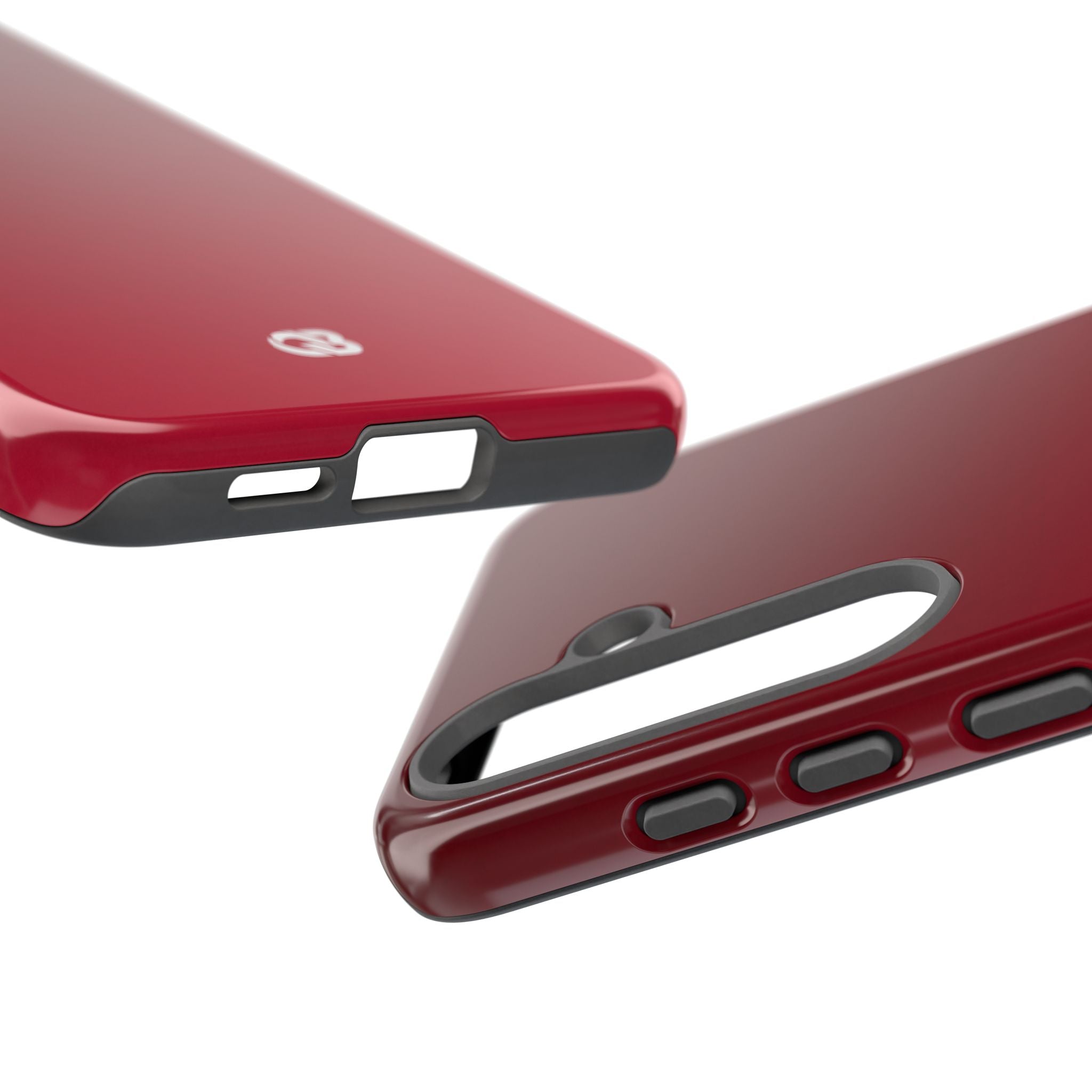 Red Tough Phone Case for Samsung - Crimson Velvet Fade