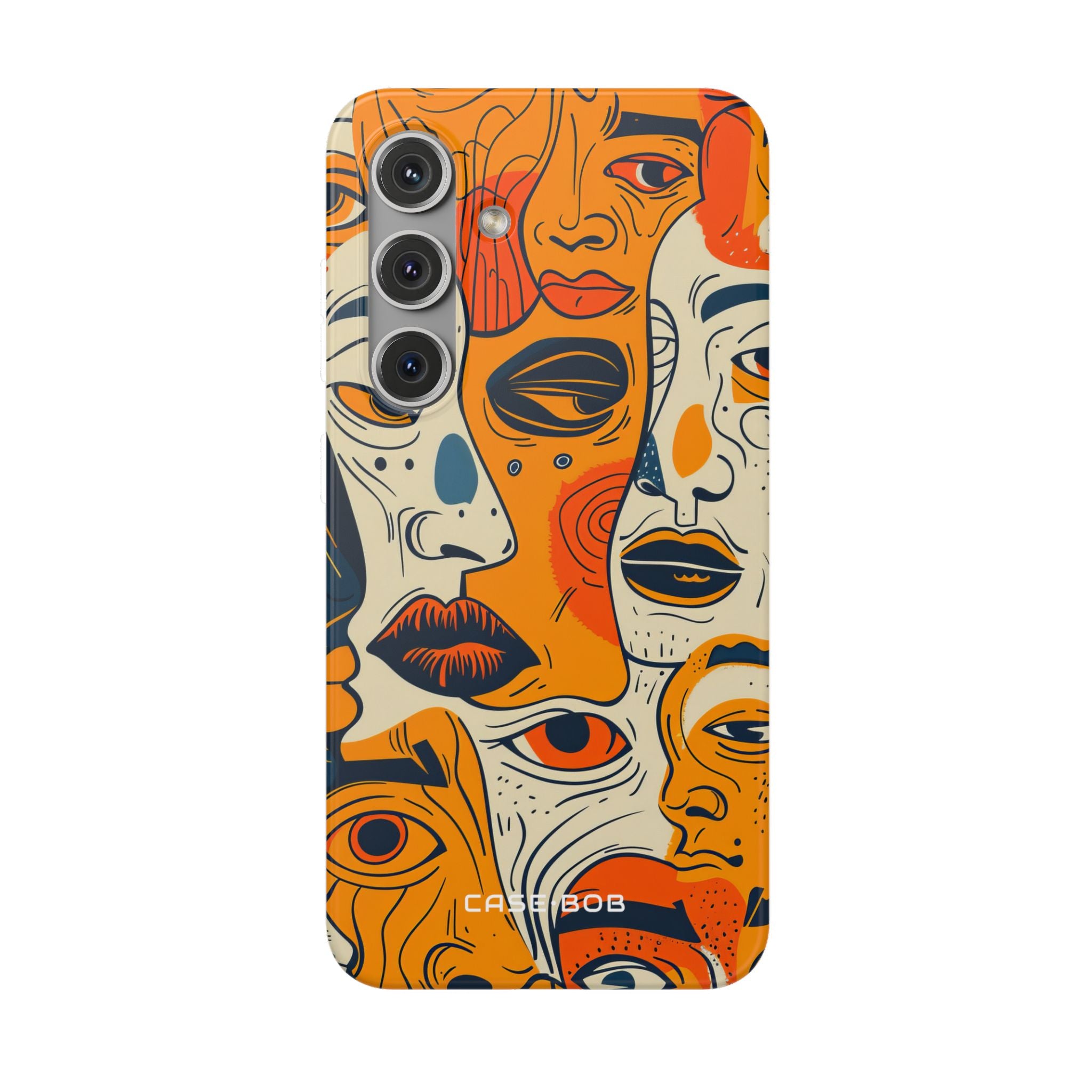 Tangled Faces Sunset Samsung S24 Case - Soft