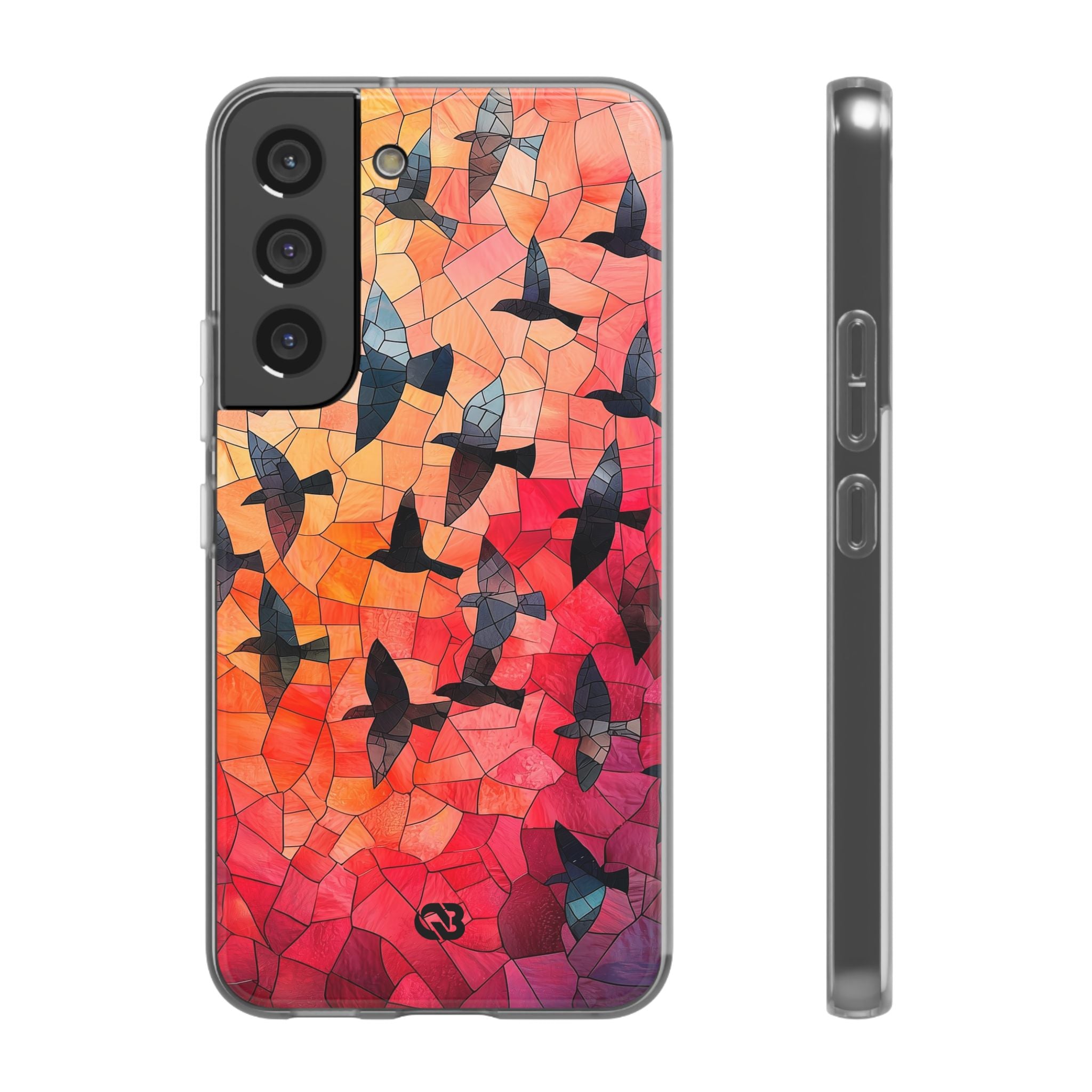 Ember Mosaic Wings · Soft Custodia per Samsung
