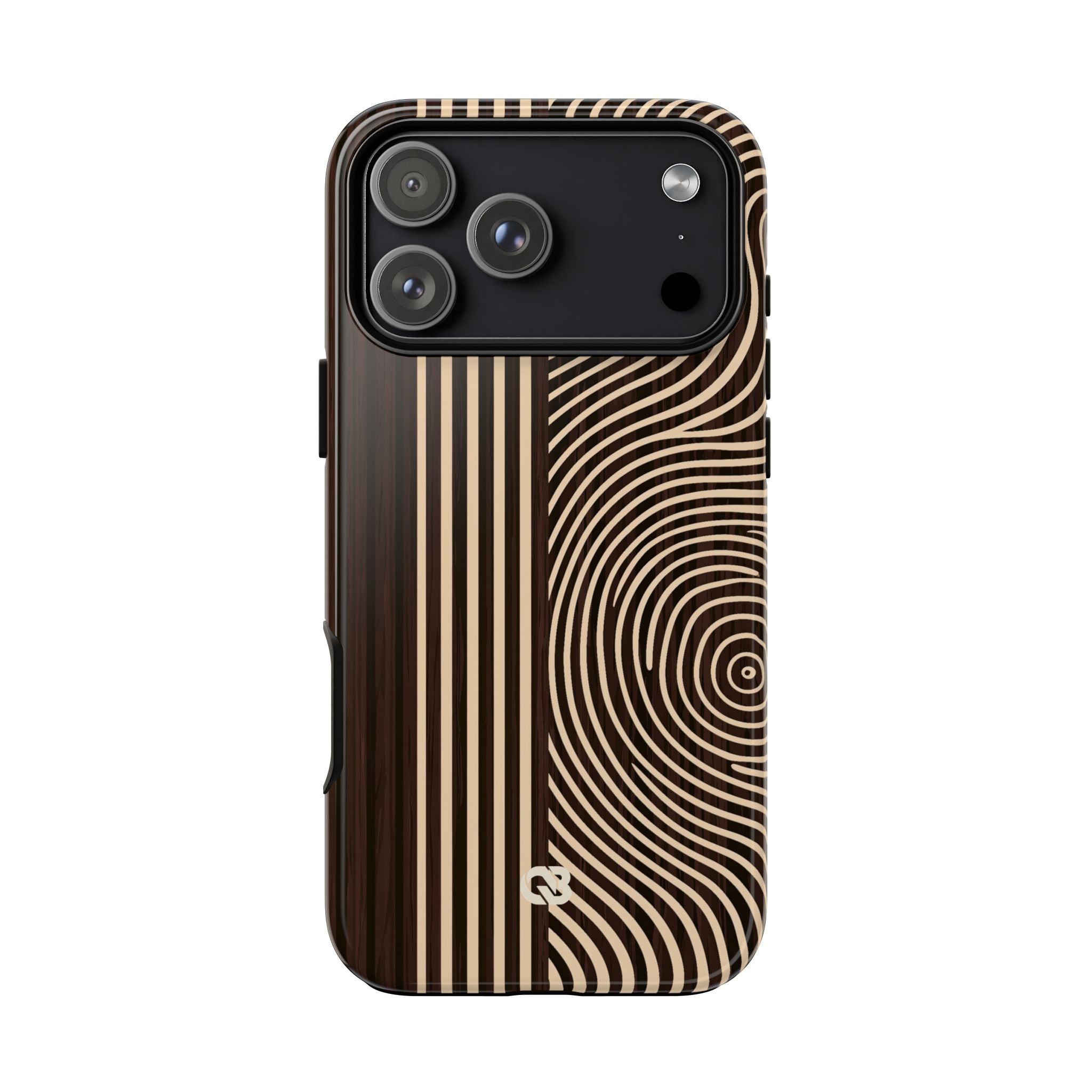 Brown Tough Phone Case for iPhone - Espresso Sand Ridge