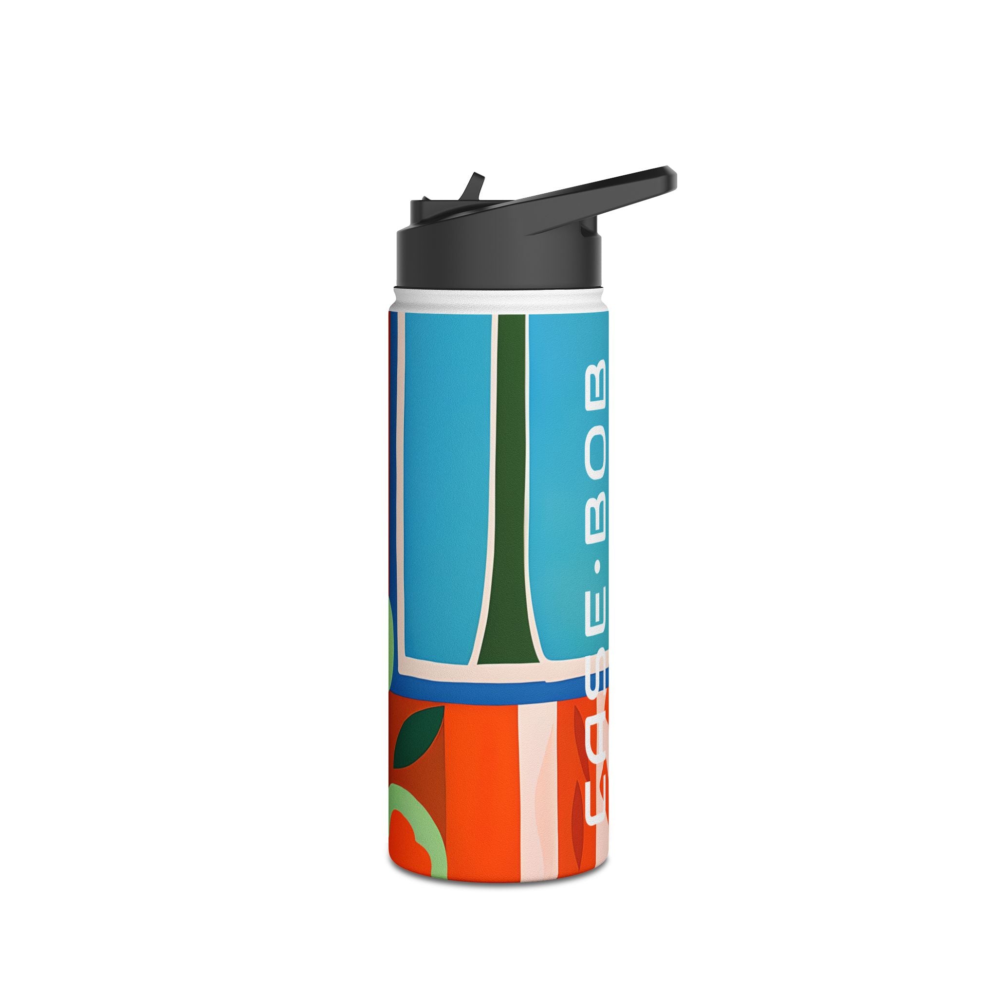 Orange Blossom Mosaic - Stainless Steel Water Bottle