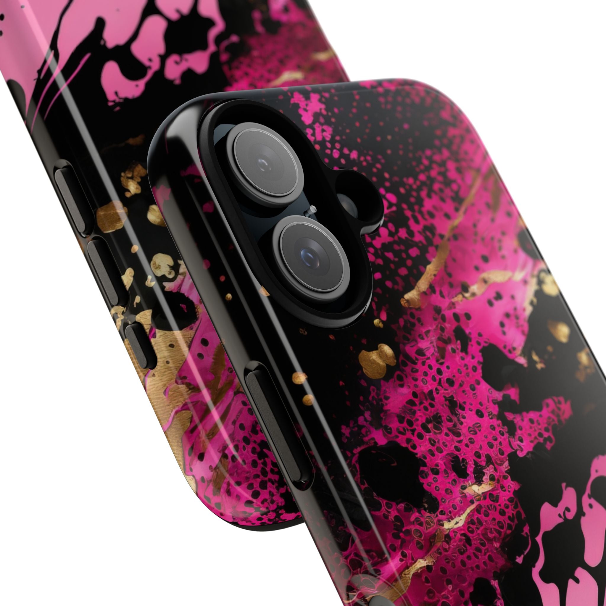 Magenta Liquid Gold · Tough Fundas para teléfono para iPhone