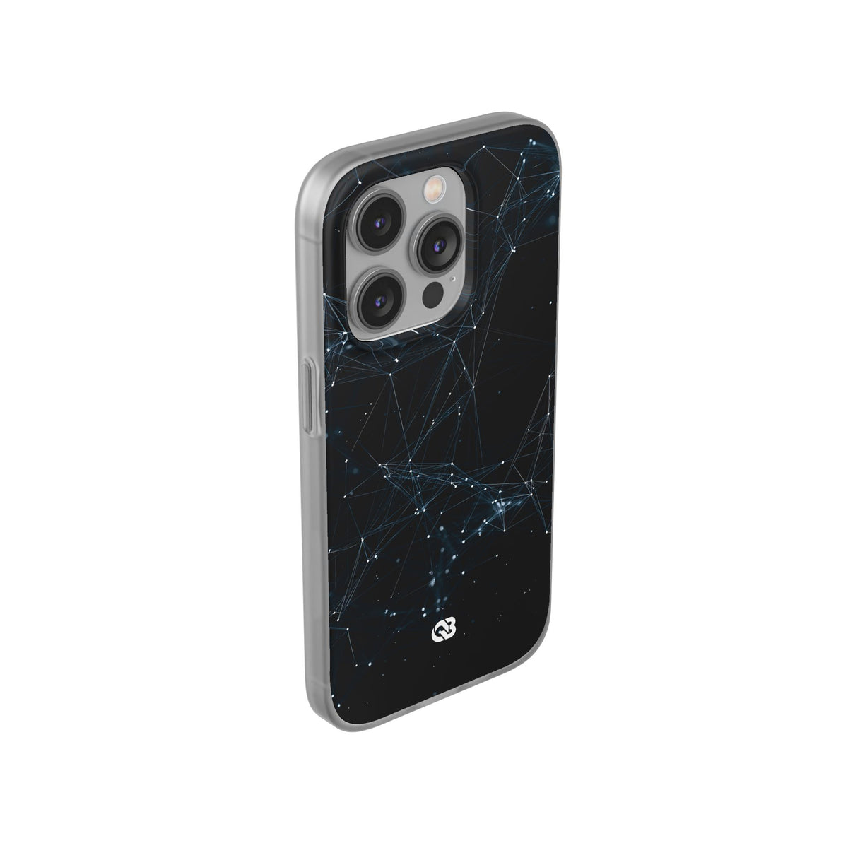 Black Lite Phone Case for iPhone - Arctic Neural Mesh