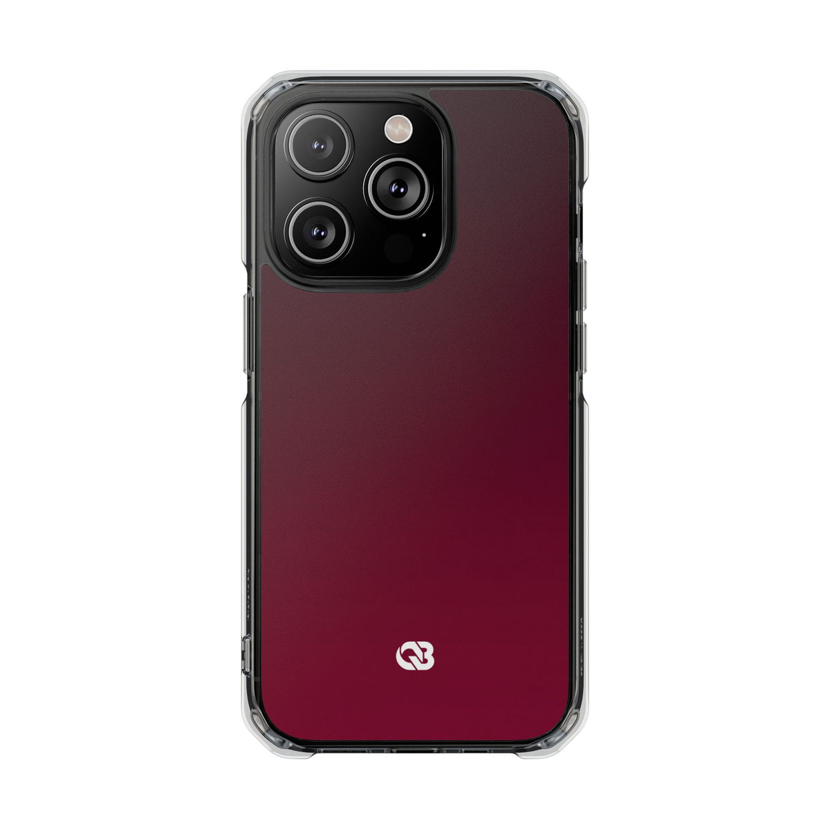 Bordeaux Spectrum · Clear Impact Magnetic Phone Case for iPhone · Red
