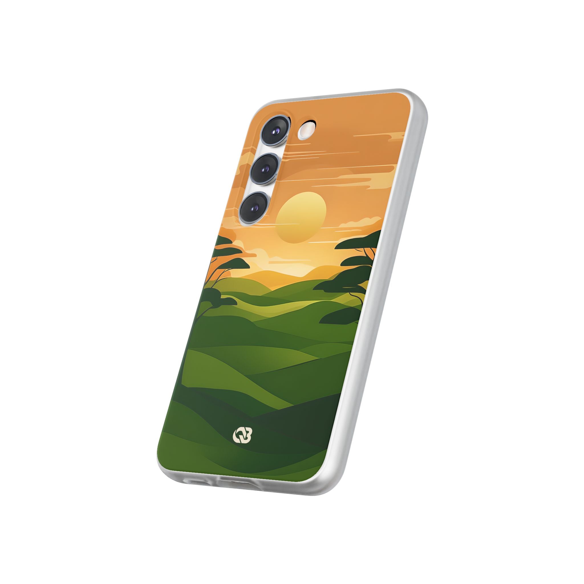 Verdant Horizon Sun · Soft Phone Case for Samsung