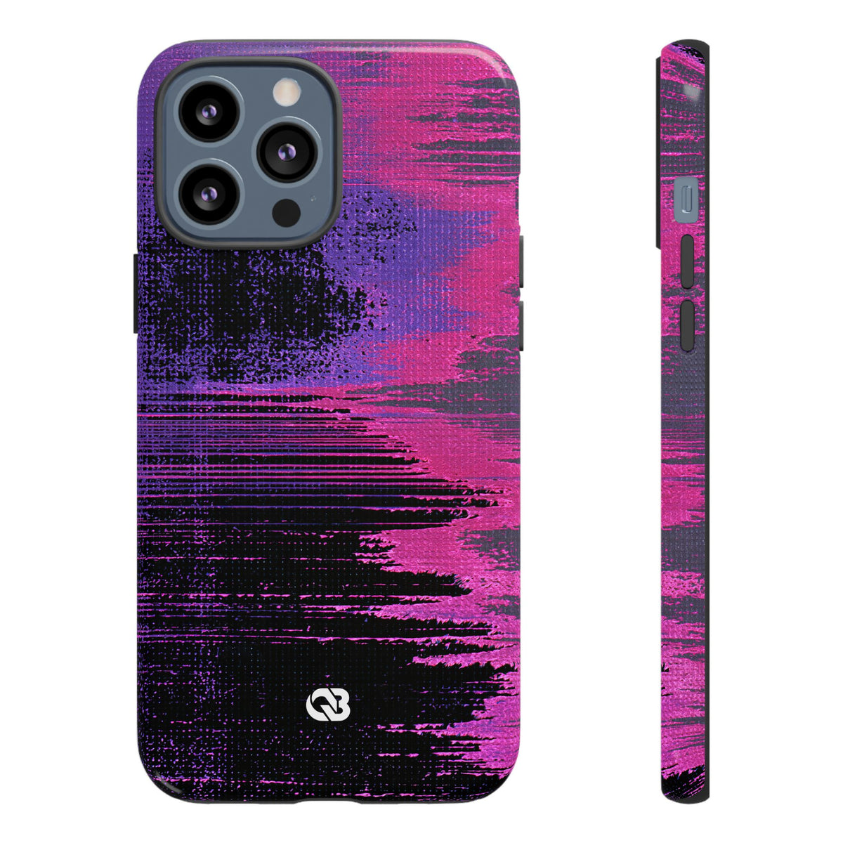Neon Signal Shift · Tough Phone Case for iPhone · Purple