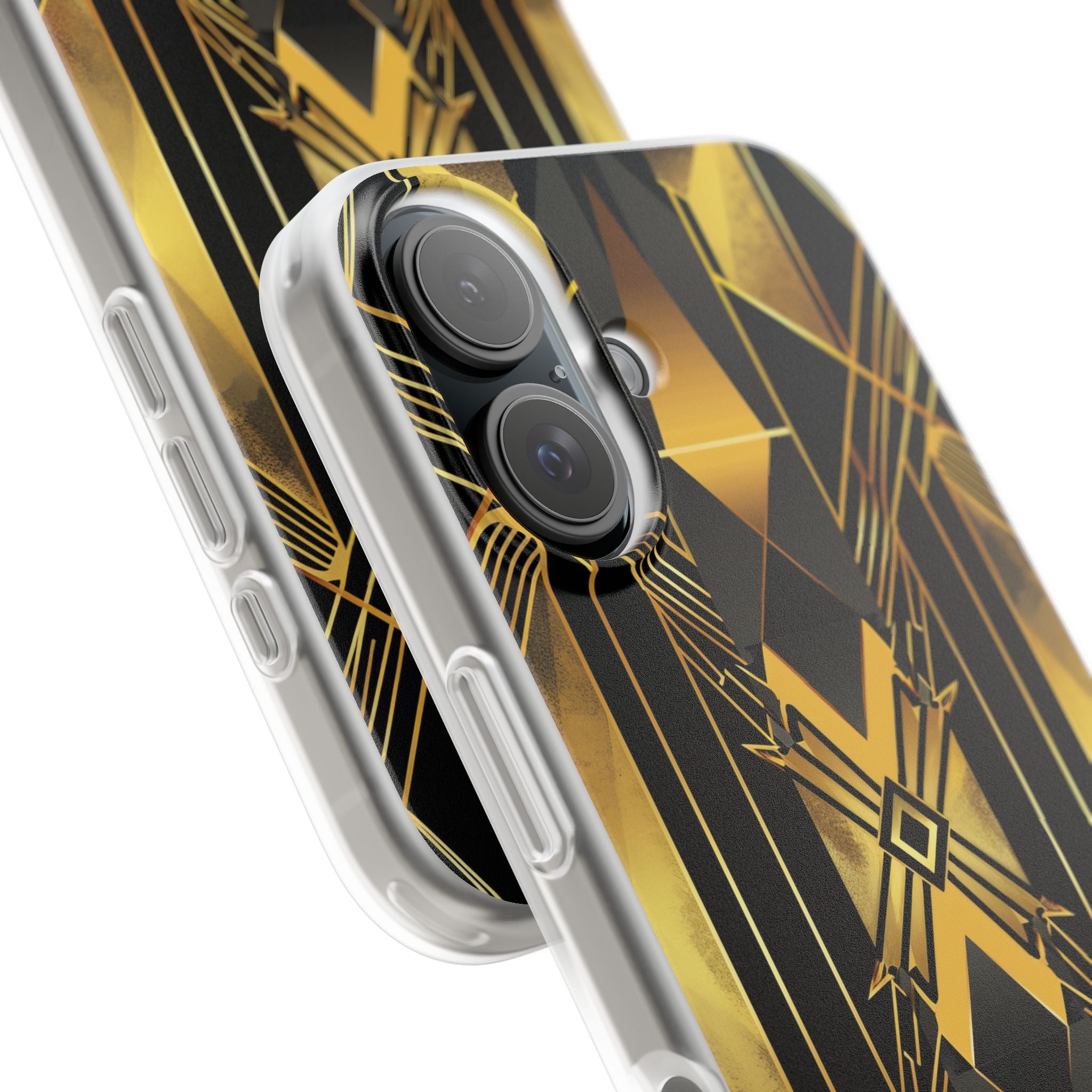 Golden Diamond Radiance iPhone 16 Case - Soft