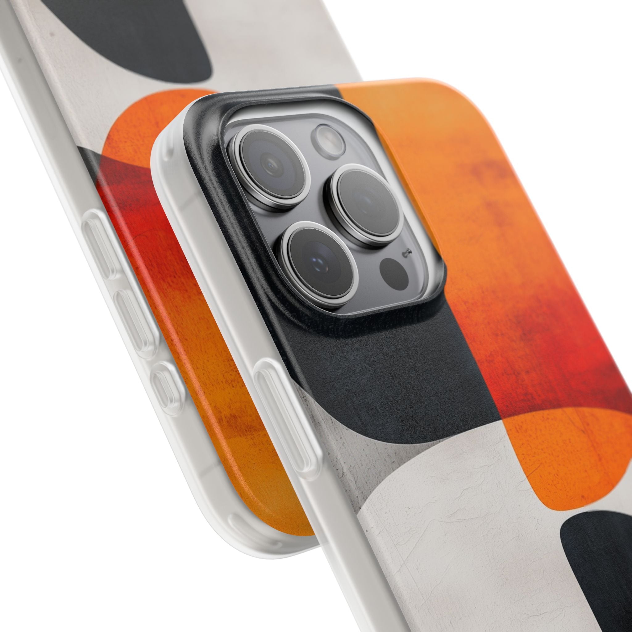 Burnt Amber Flow · Soft Phone Case for iPhone