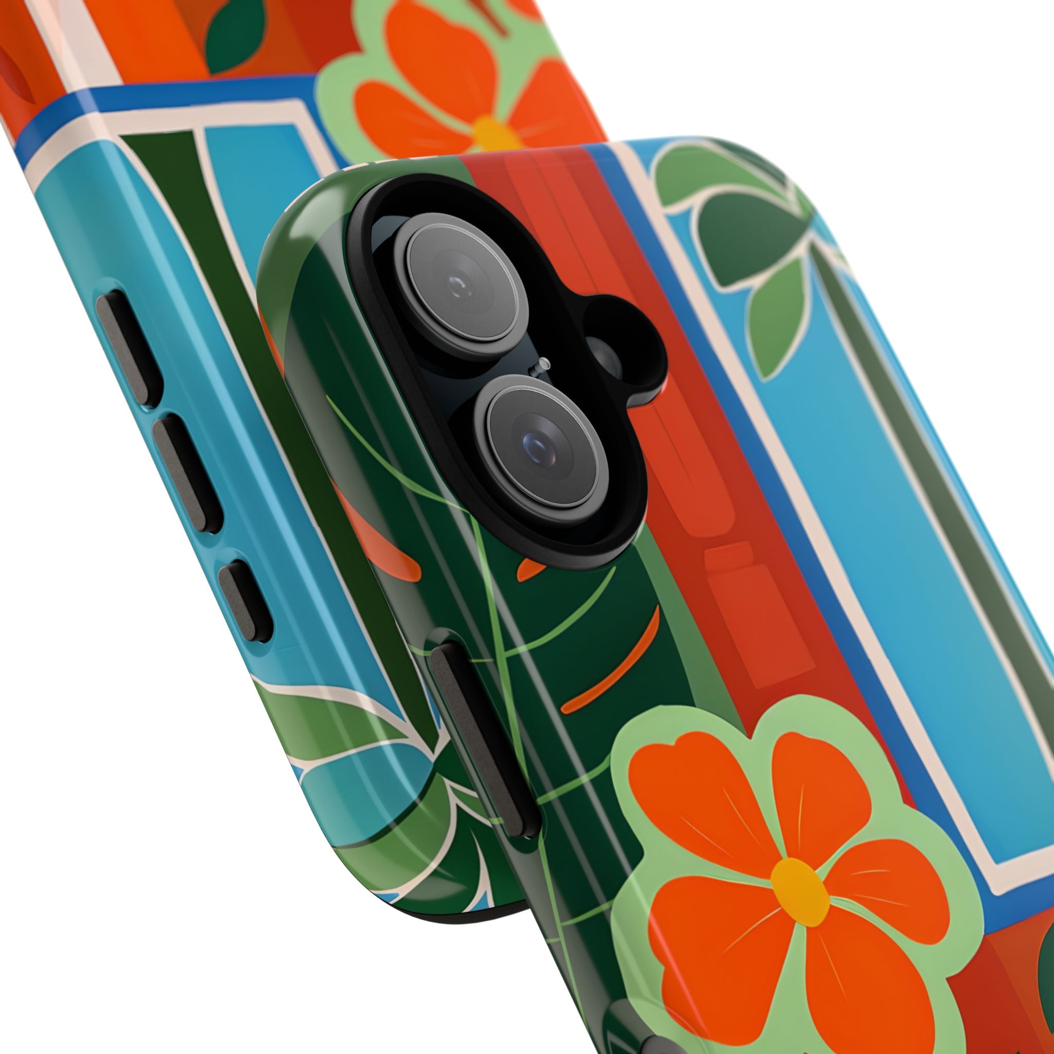 Vivid Jungle Collage · Tough Coque de téléphone pour iPhone