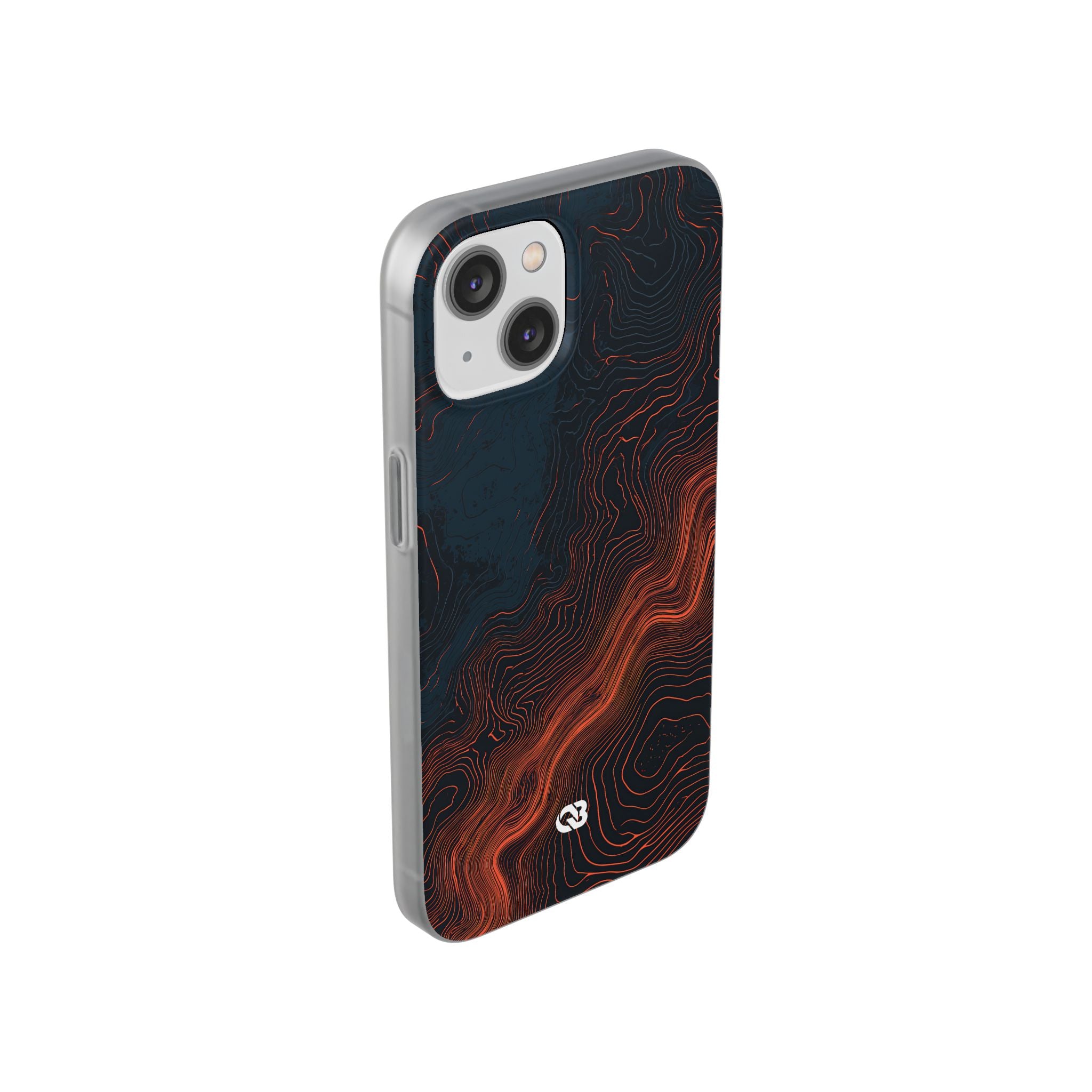 Black Lite Phone Case for iPhone - Volcanic Basalt Map