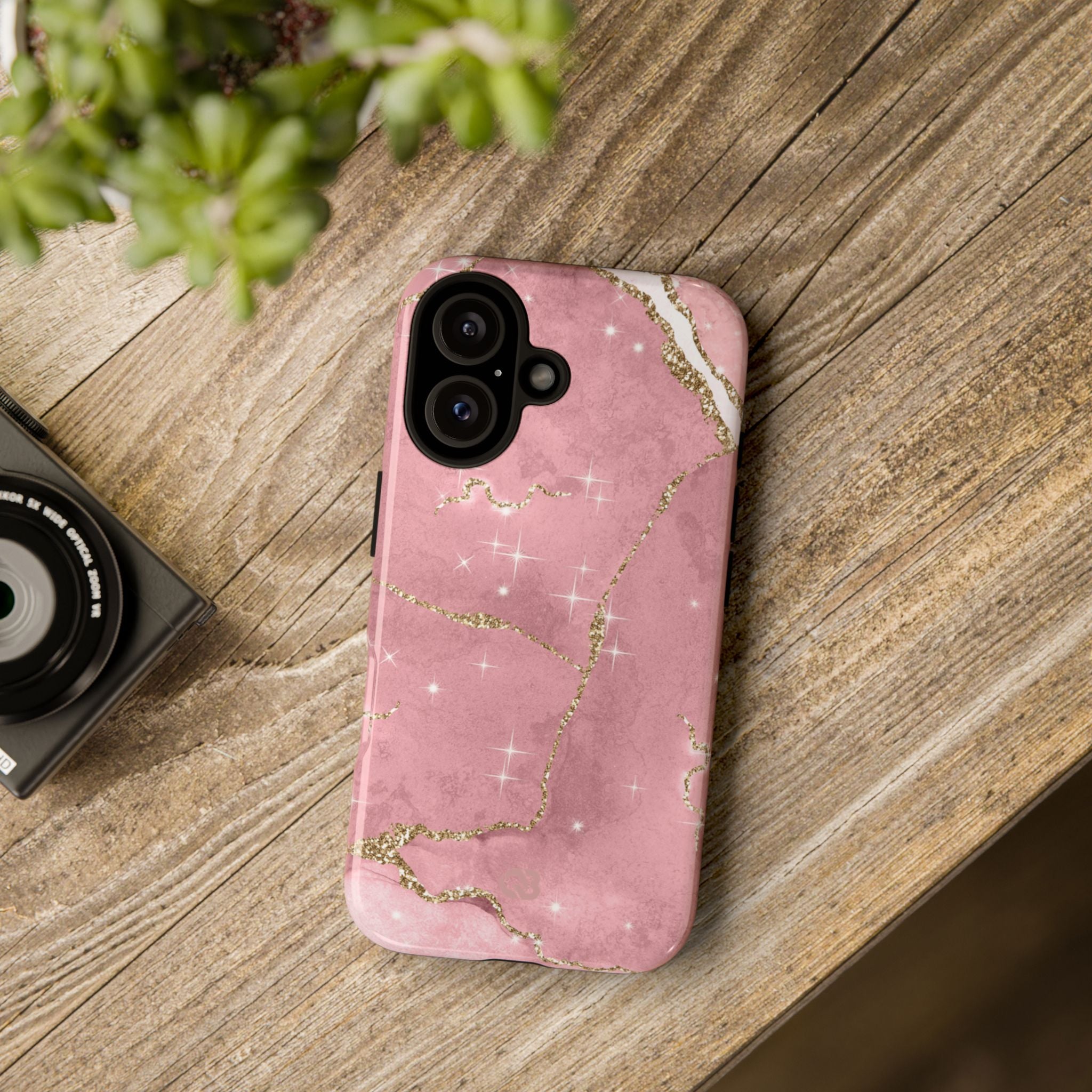 Rose Sparkle Marble · Tough Phone Case for iPhone