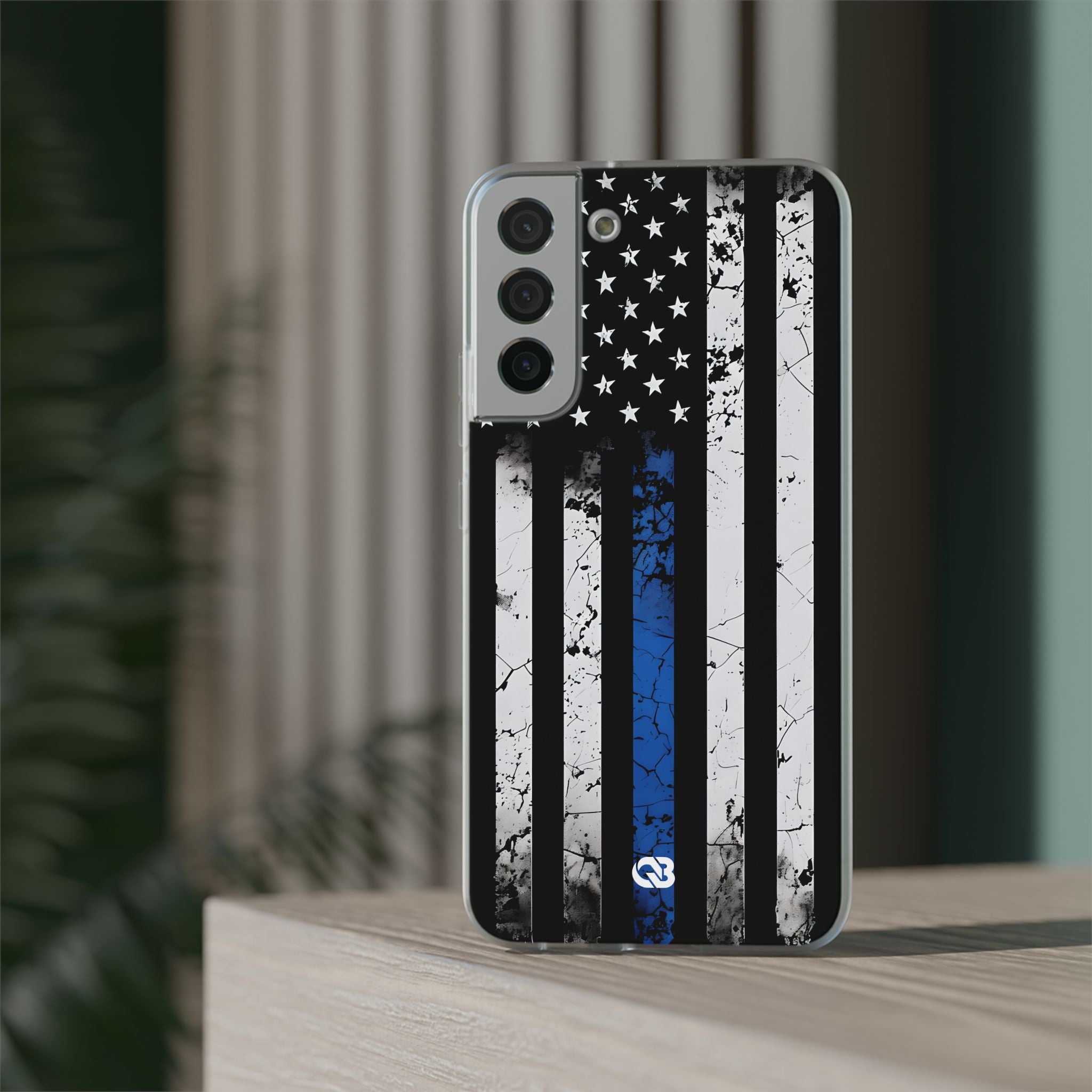 Gritty Cobalt Flag · Soft Handyhülle für Samsung