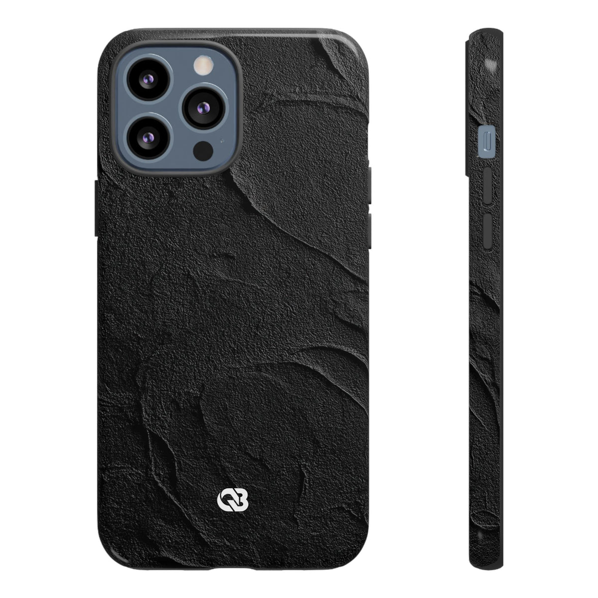 Obsidian Stucco Relief · Tough Phone Case for iPhone · Black