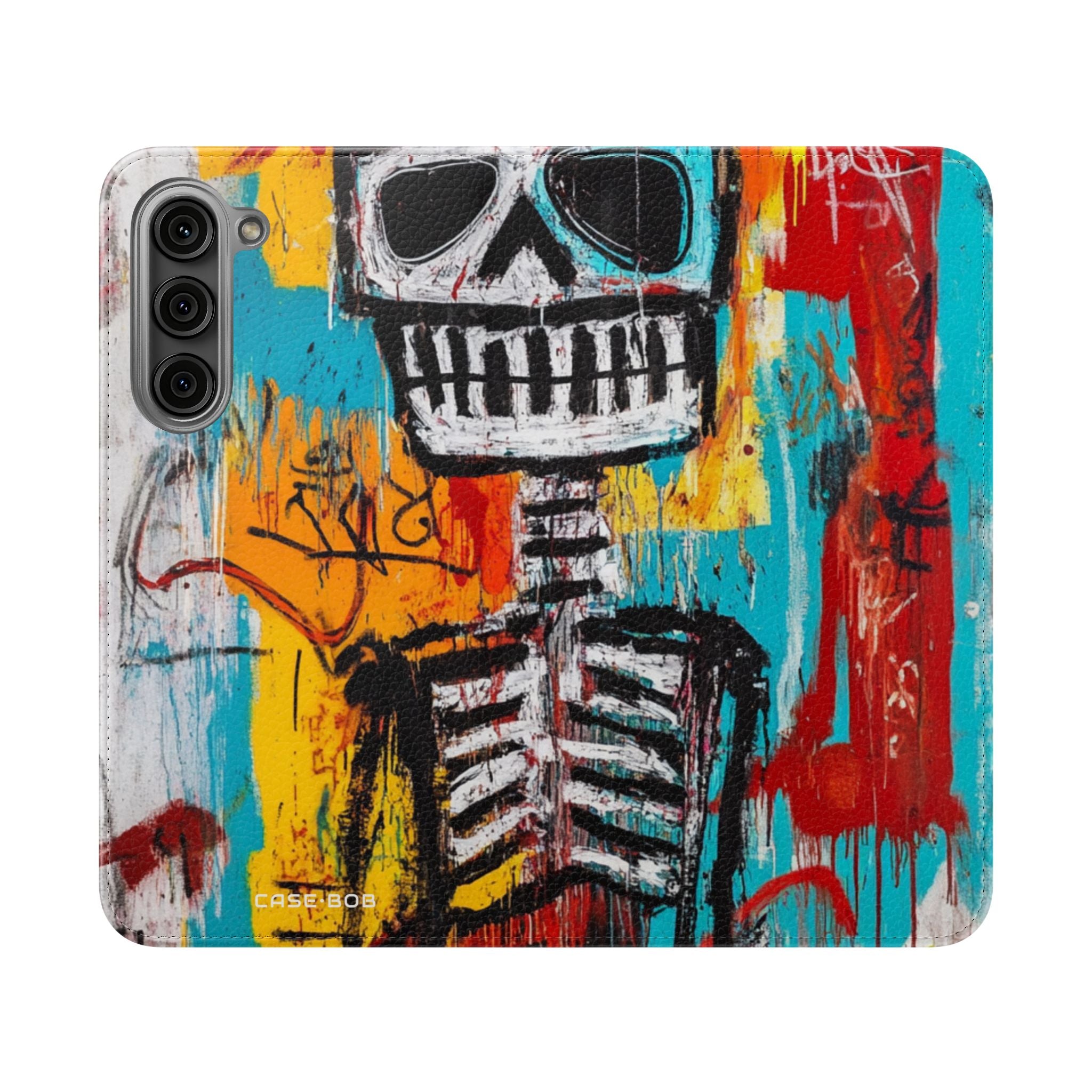 Neon Skull Chaos - Samsung S23+ Case - Wallet