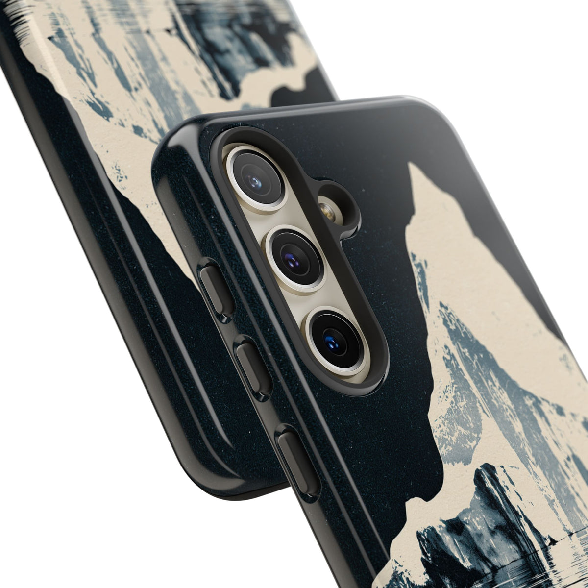 Blue Tough Phone Case for Samsung - Frozen Navy Monolith