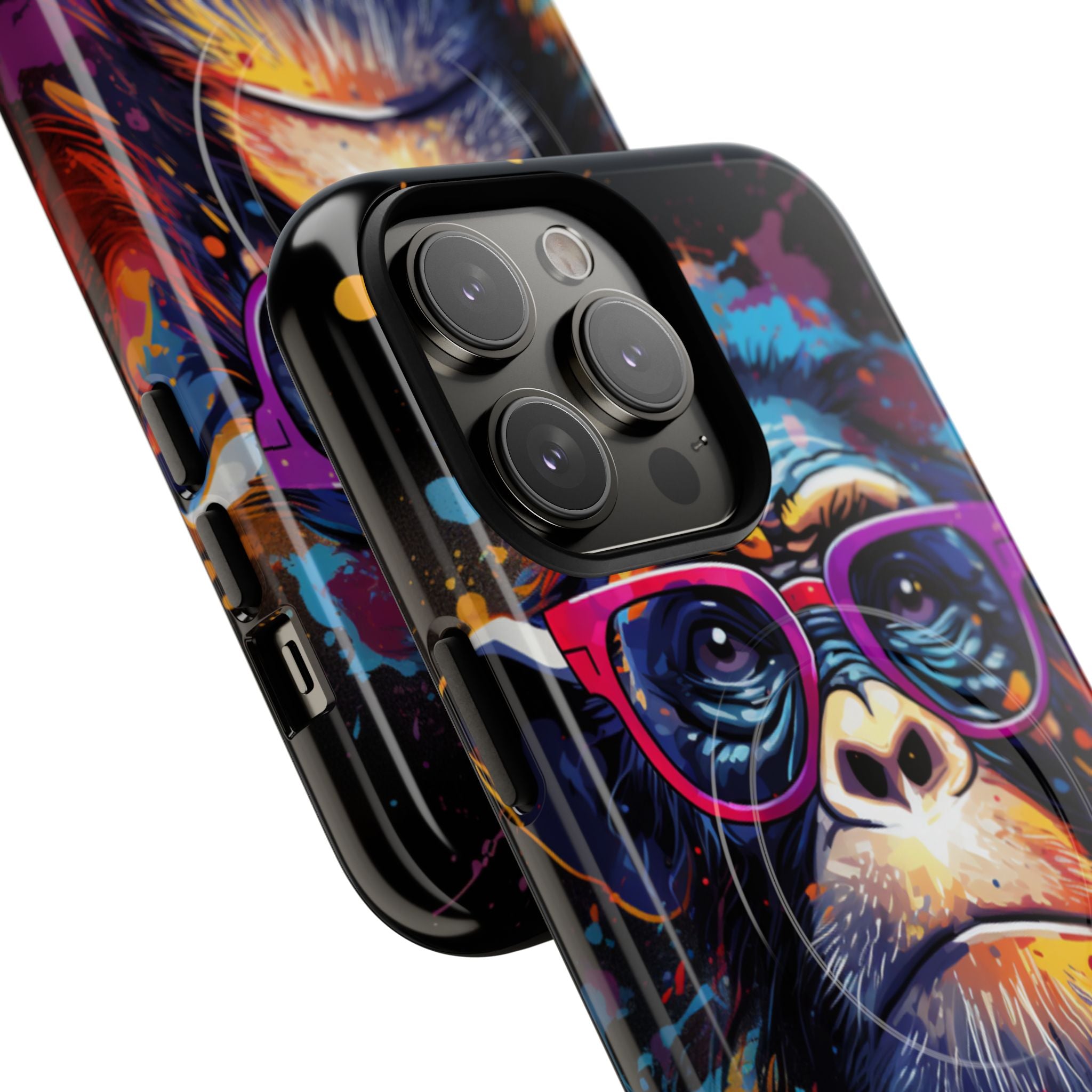 Neon Splatter Primate · Tough+ Magsafe