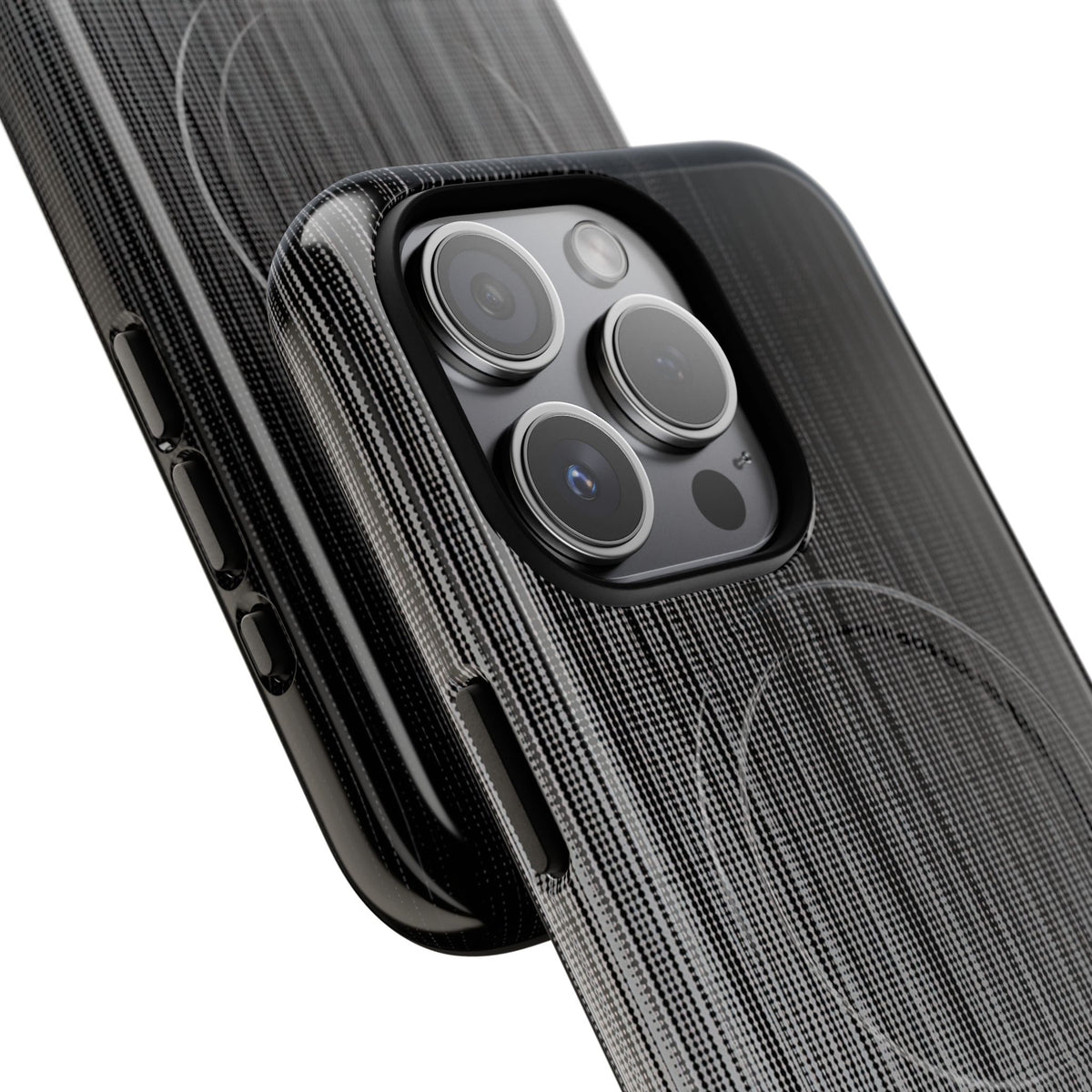 Grey Tough 2.0 Magsafe Phone Case for iPhone - Static Vertical Dither