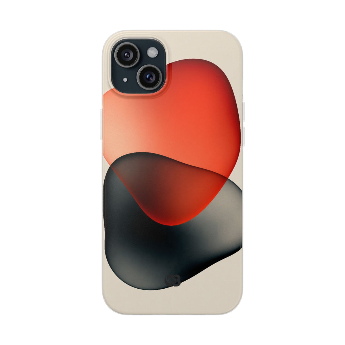 Translucent Crimson Form · Lite Phone Case for iPhone · Red