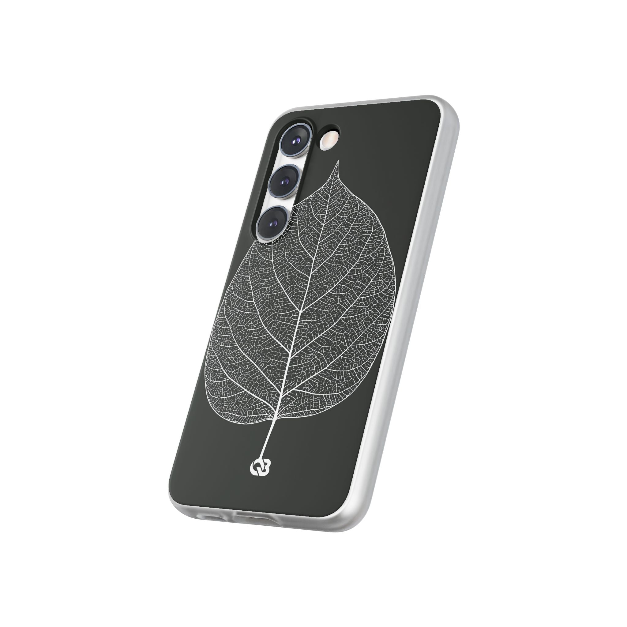 Black Lite Phone Case for Samsung - Bleached Leaf Lattice