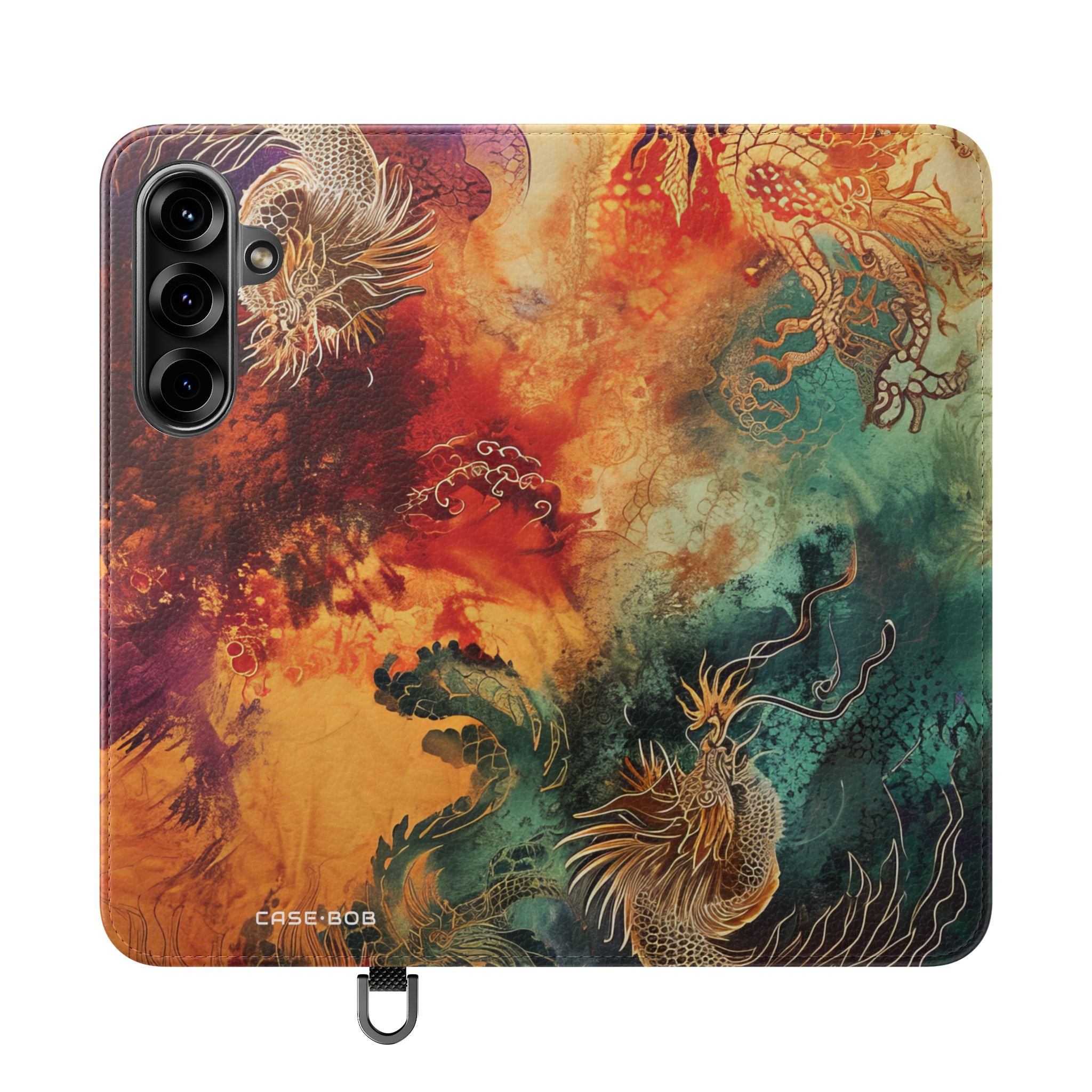 Golden Dragons Blaze - Samsung S25+ Case - Wallet