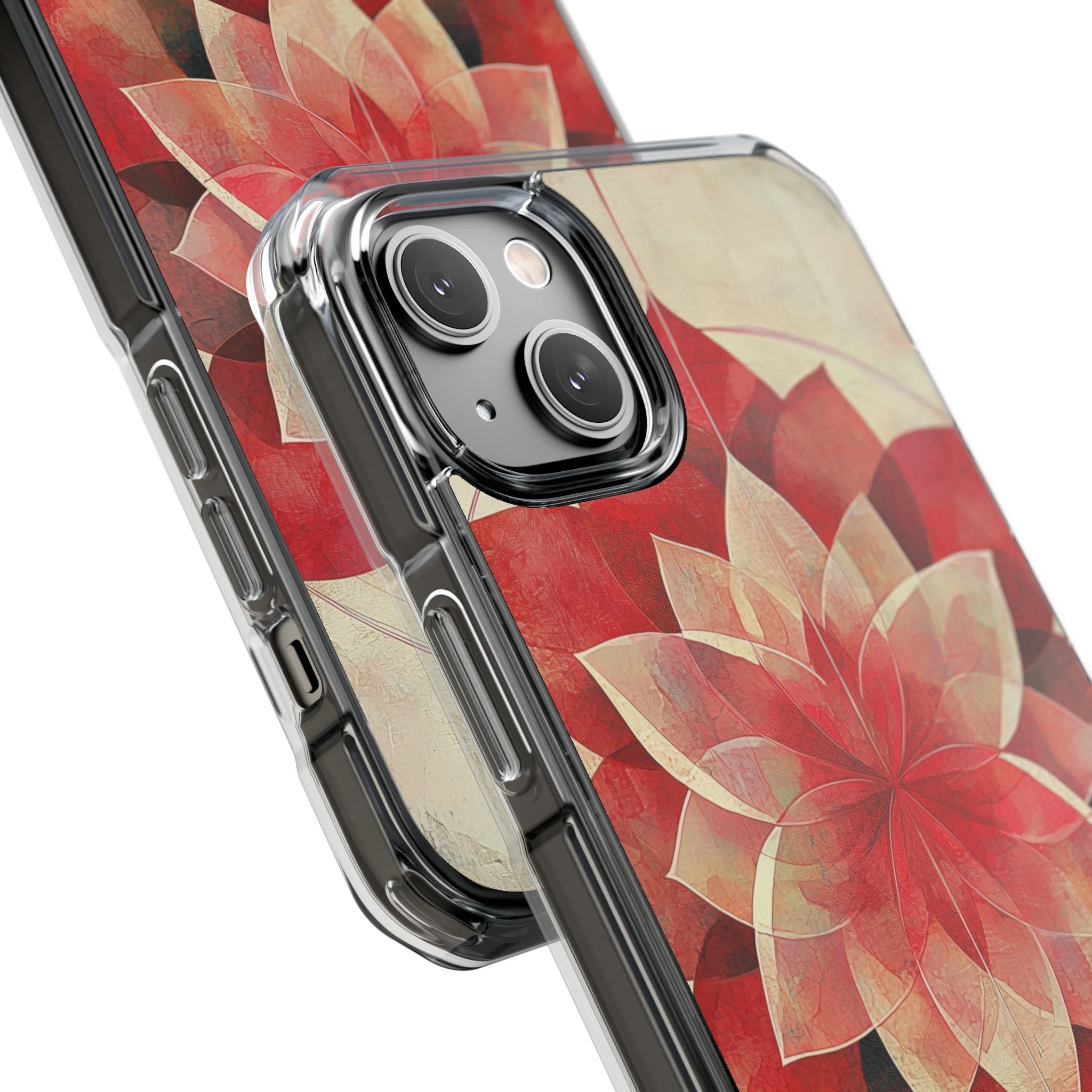Crimson Bloom iPhone 14 Plus Case - Impact