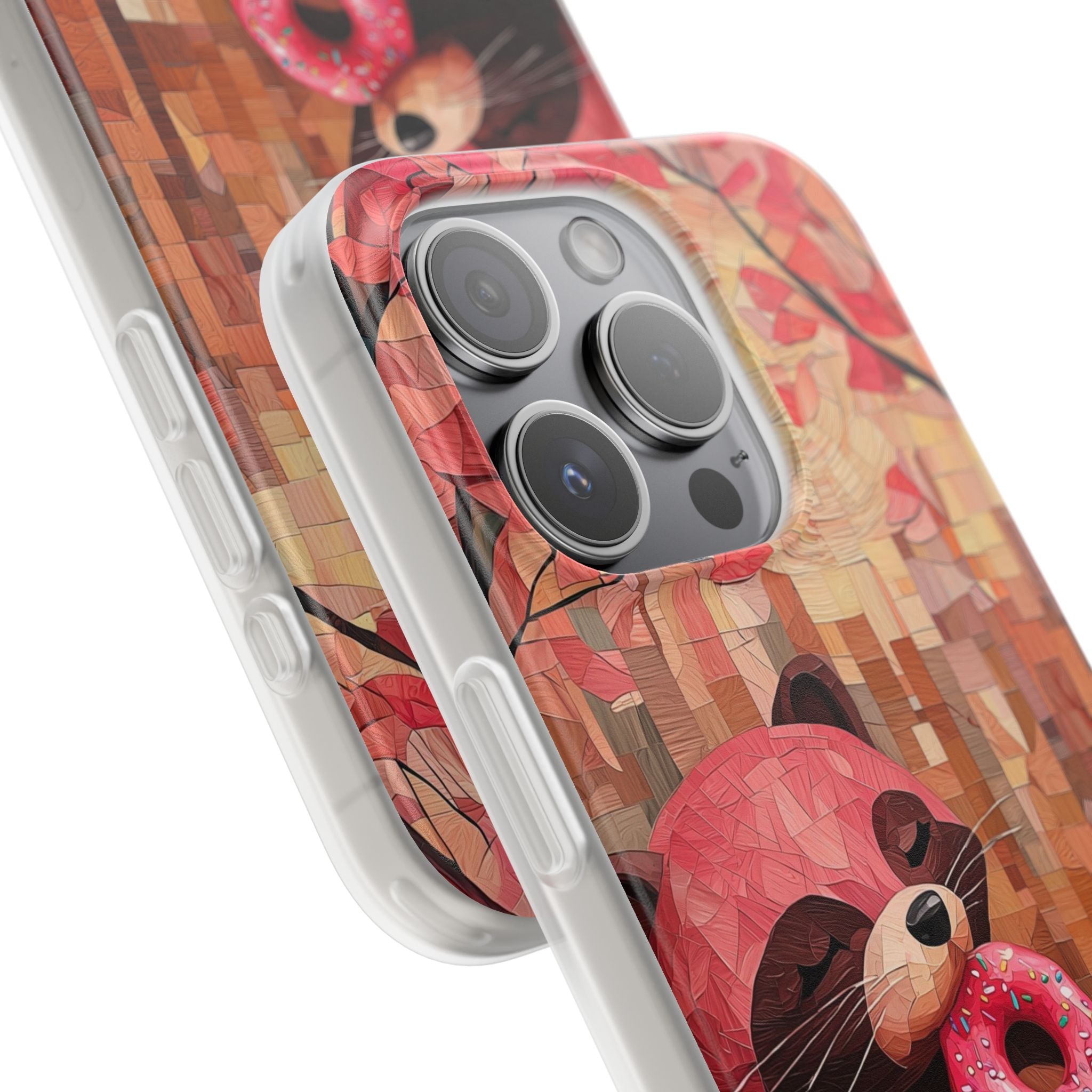 Crimson Donut Bandit · Soft Custodia per iPhone