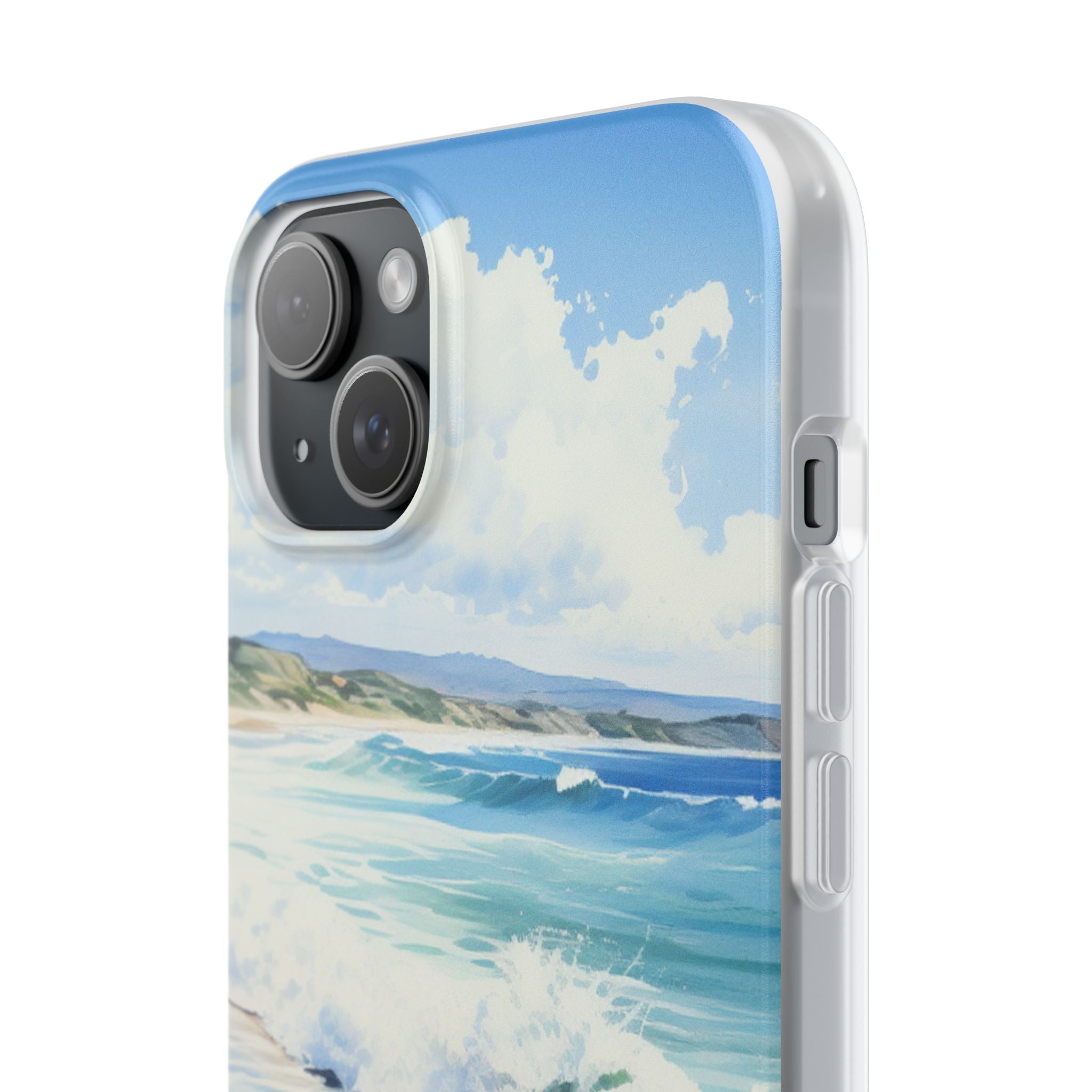 Foamy Wave Breeze iPhone 15 Plus Case - Soft