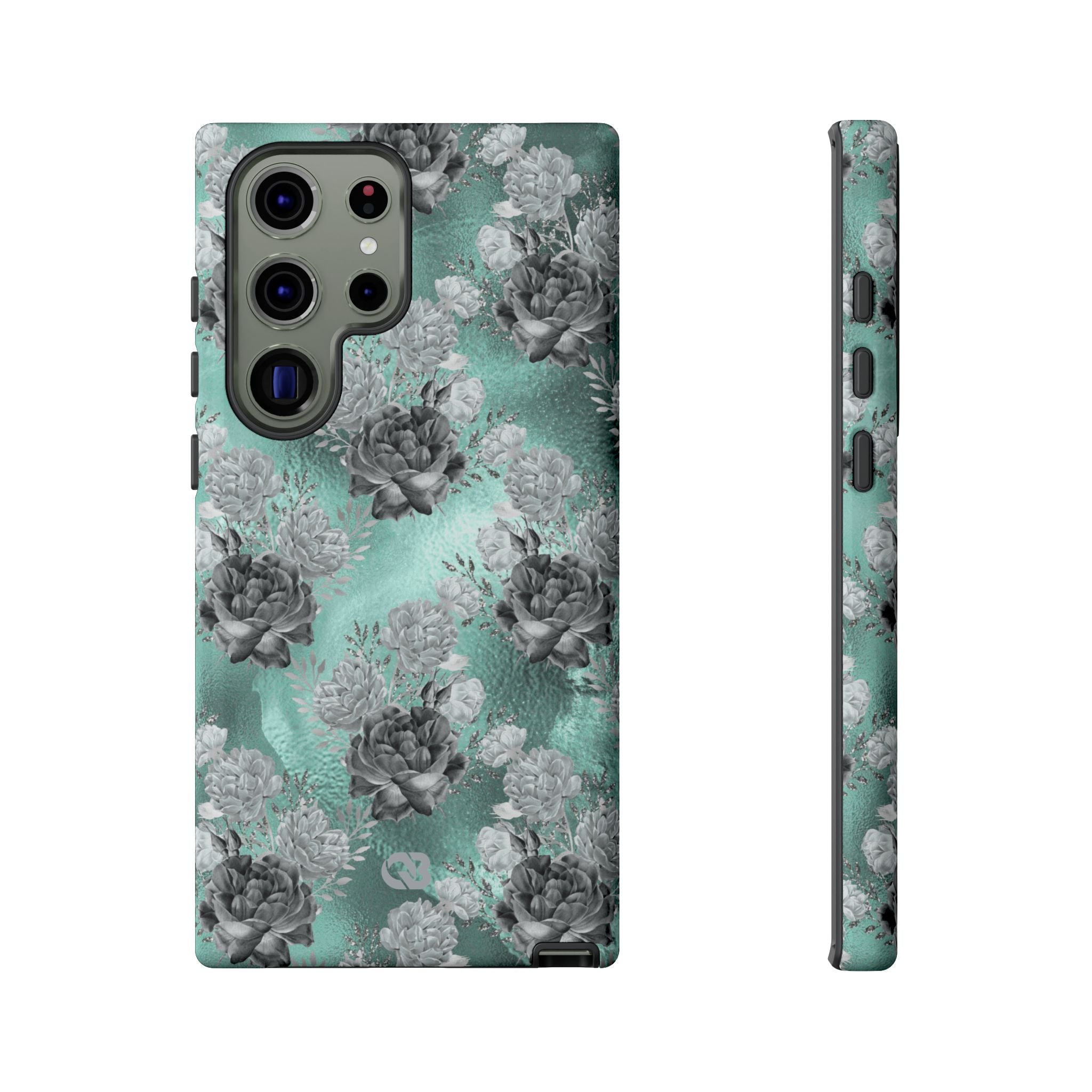 Frost Mint Floral · Tough Phone Case for Samsung