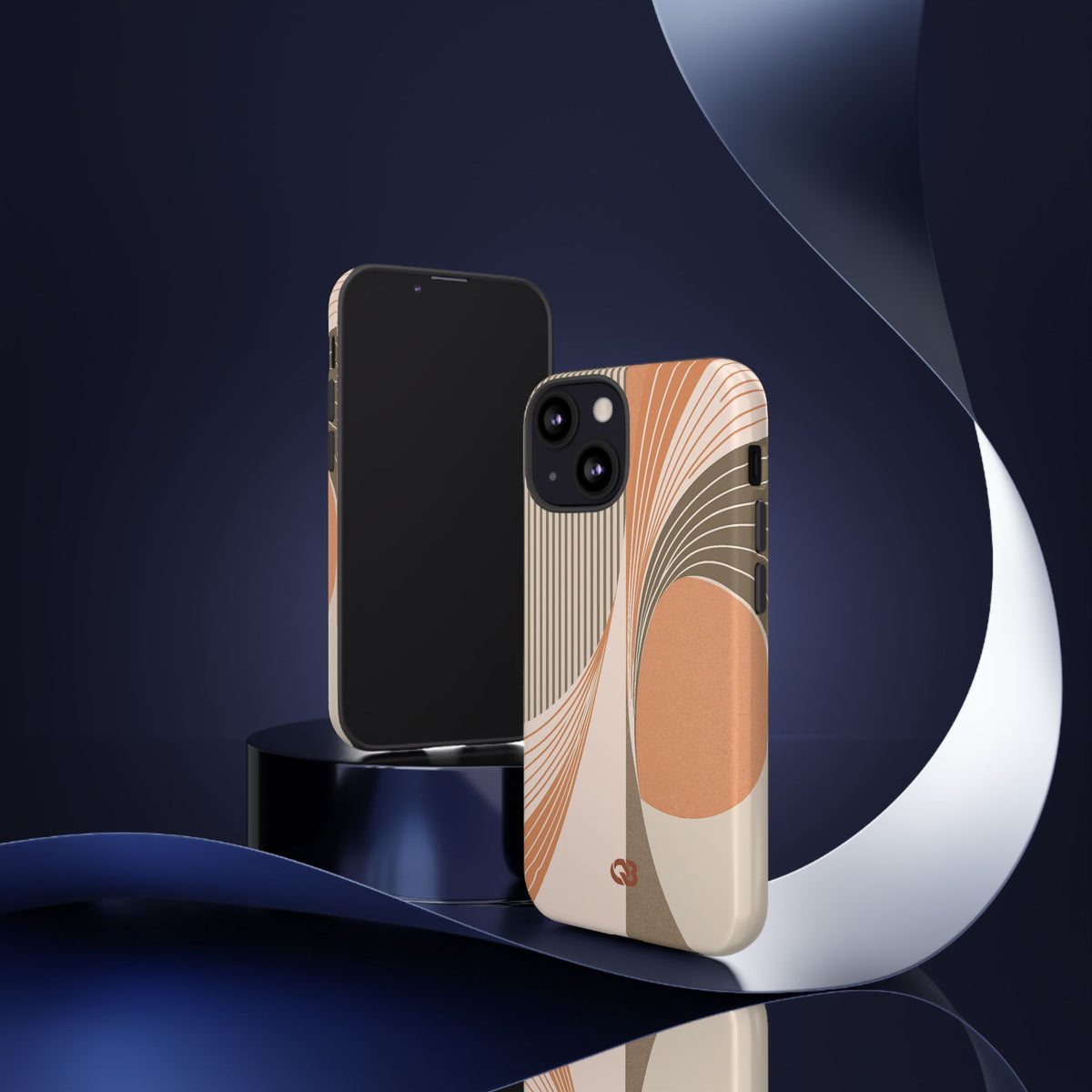 Terracotta Meridian · Tough Phone Case for iPhone · Orange