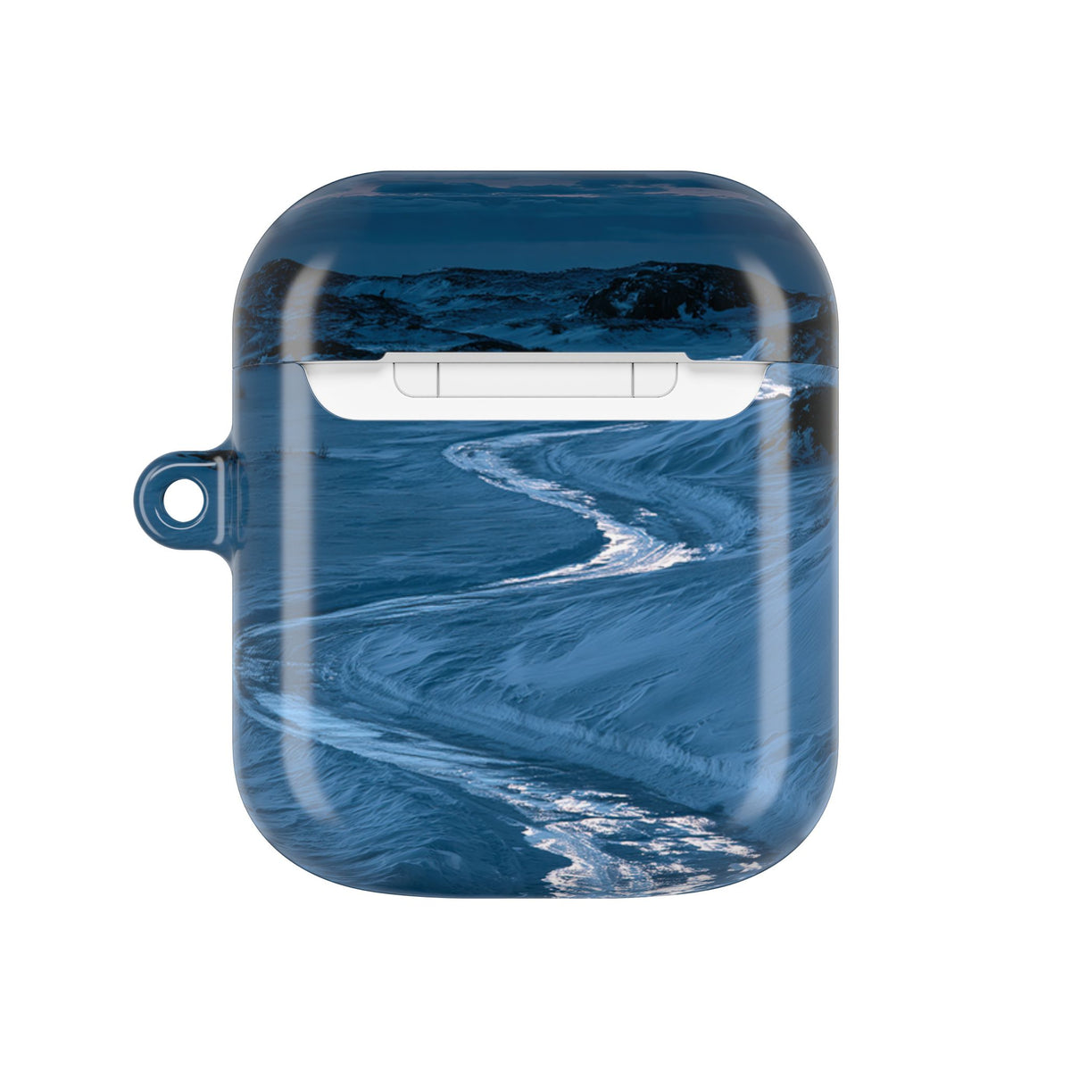 Arctic Moon Drift · Hard Case for AirPods & AirPods Pro · Blue