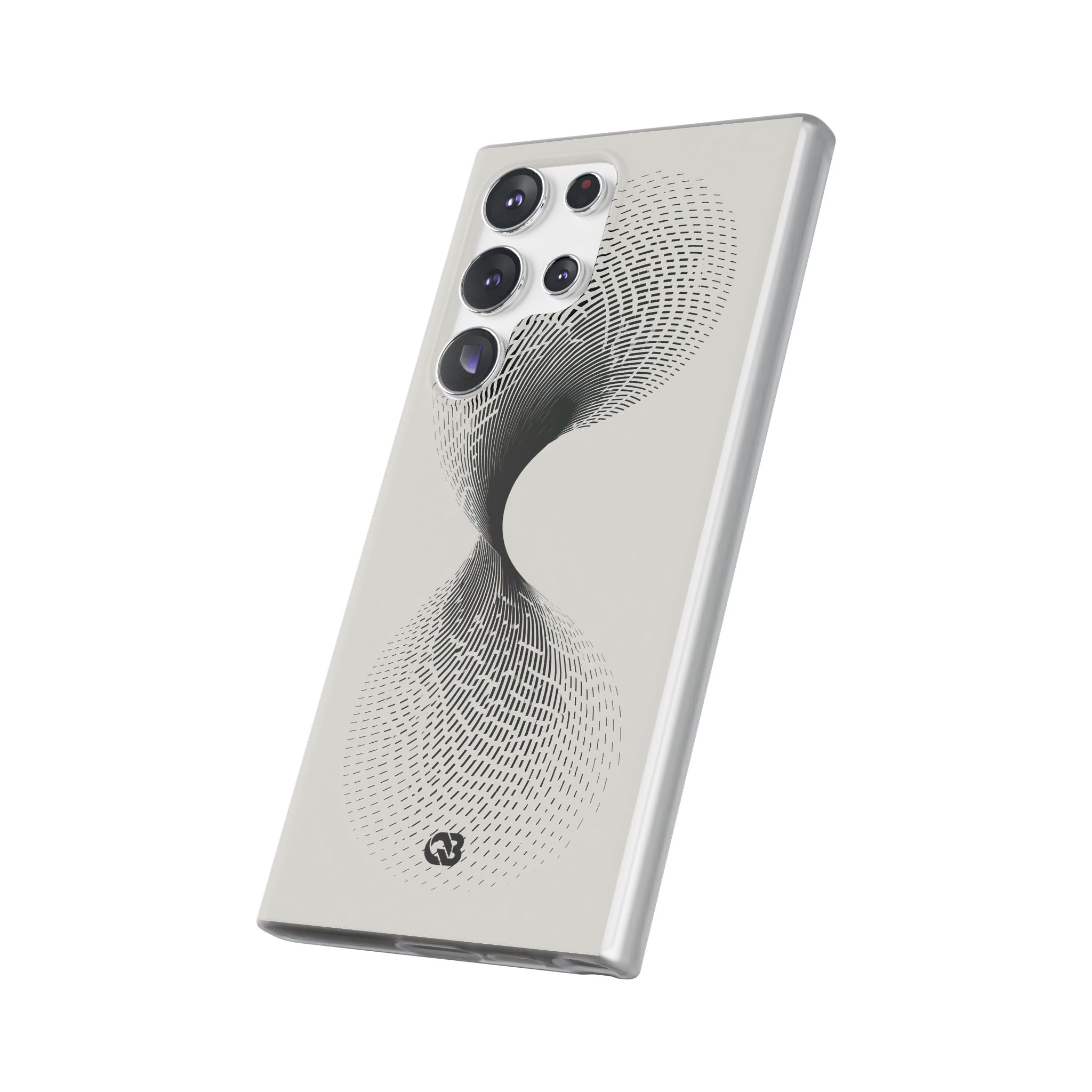 White Lite Phone Case for Samsung - Linear Torsion Grid