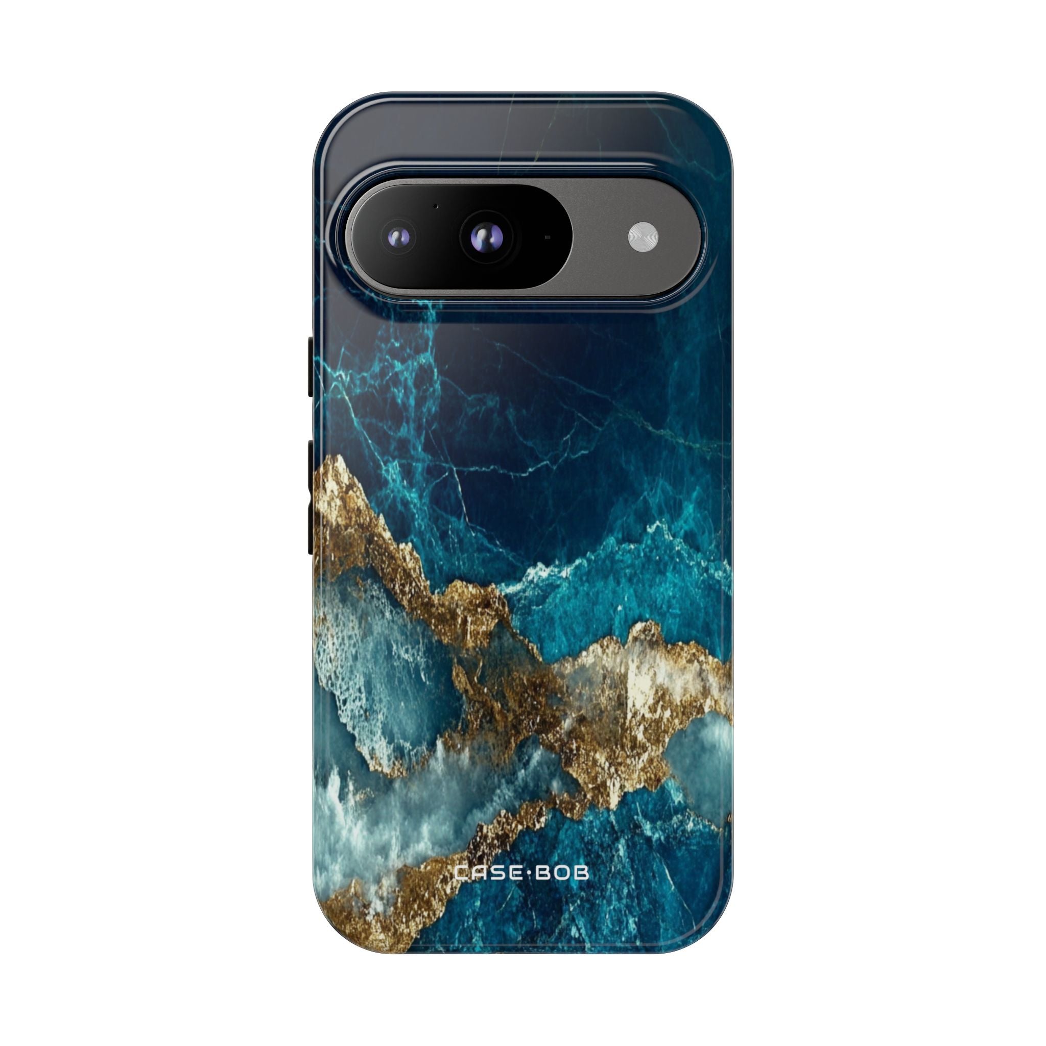 Taggad guldsplit Google Pixel 9 Case - Tough