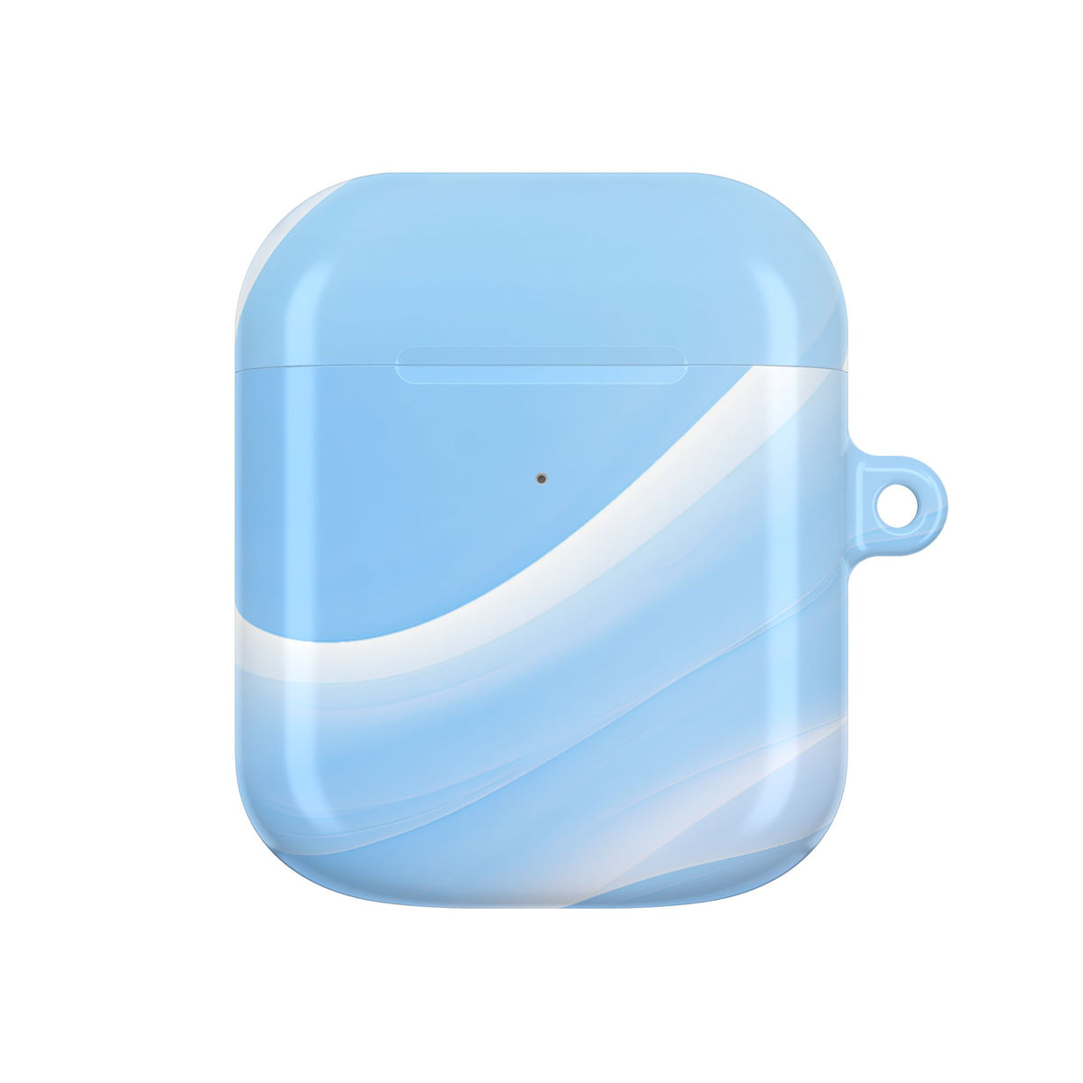 Glacial Contour Flow · Hard Case for AirPods & AirPods Pro · Blue