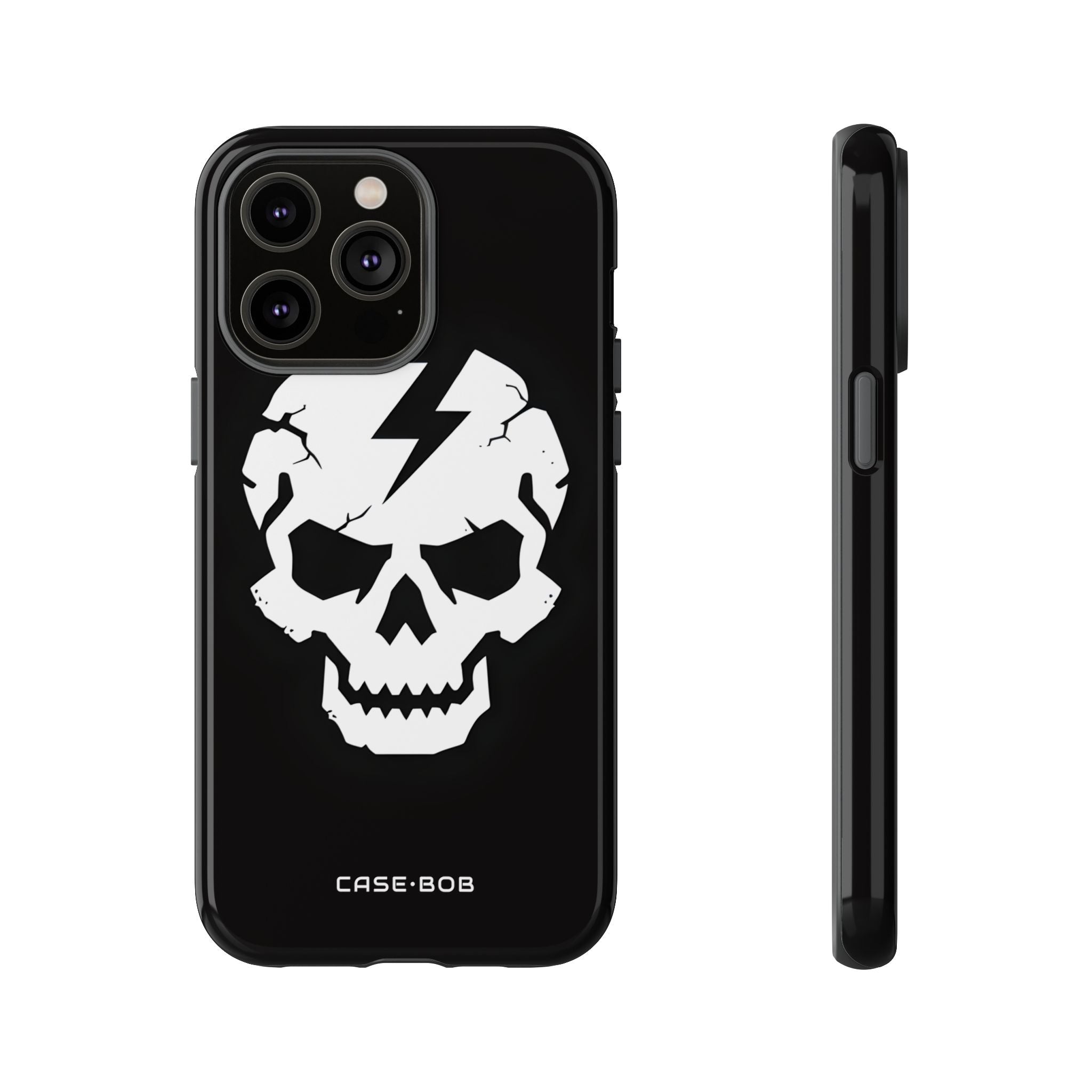 Lightning Skull iPhone 14 Pro Max - Kova suojakotelo