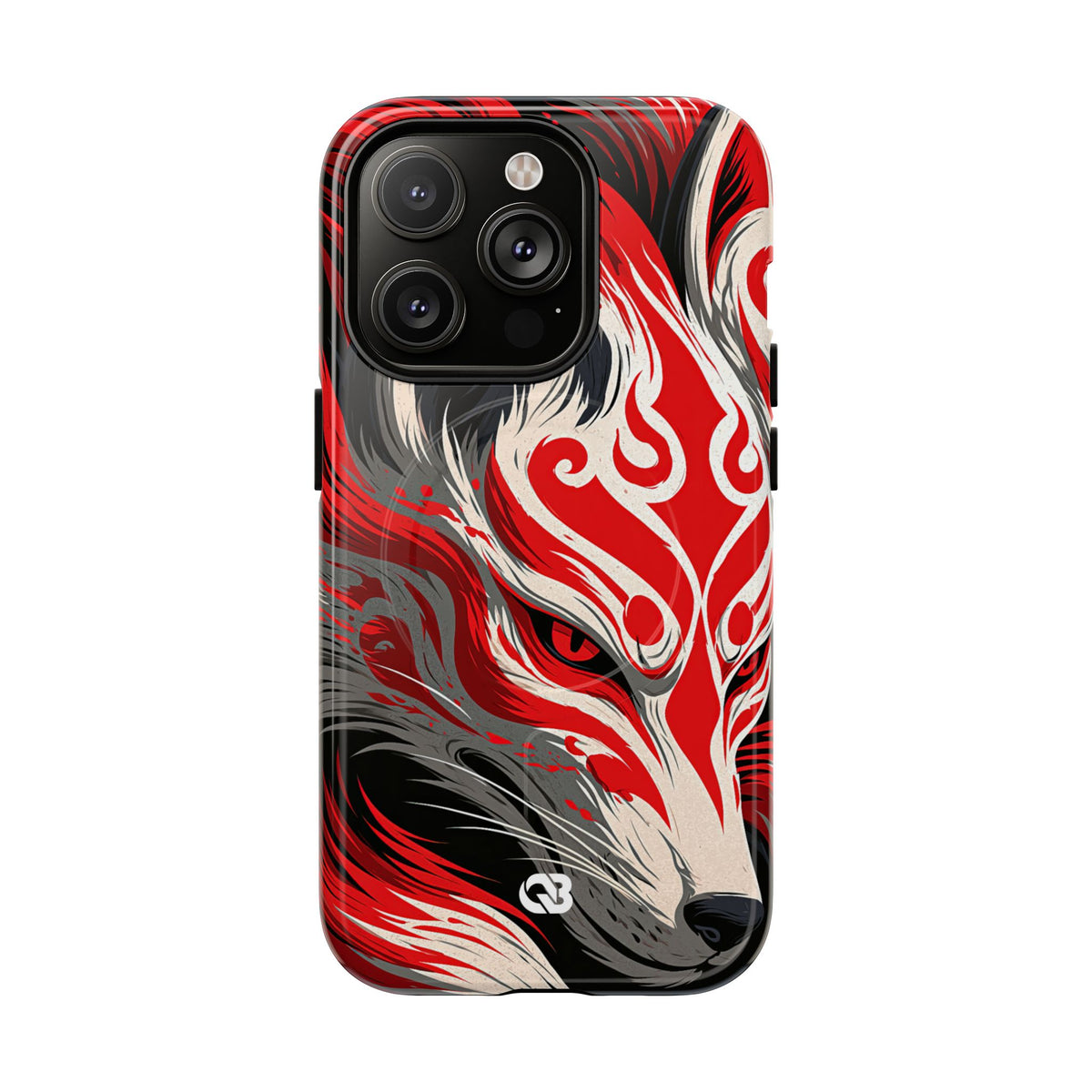 Crimson Kitsune Spirit · Tough 2.0 Magnetic Phone Case for iPhone · Red