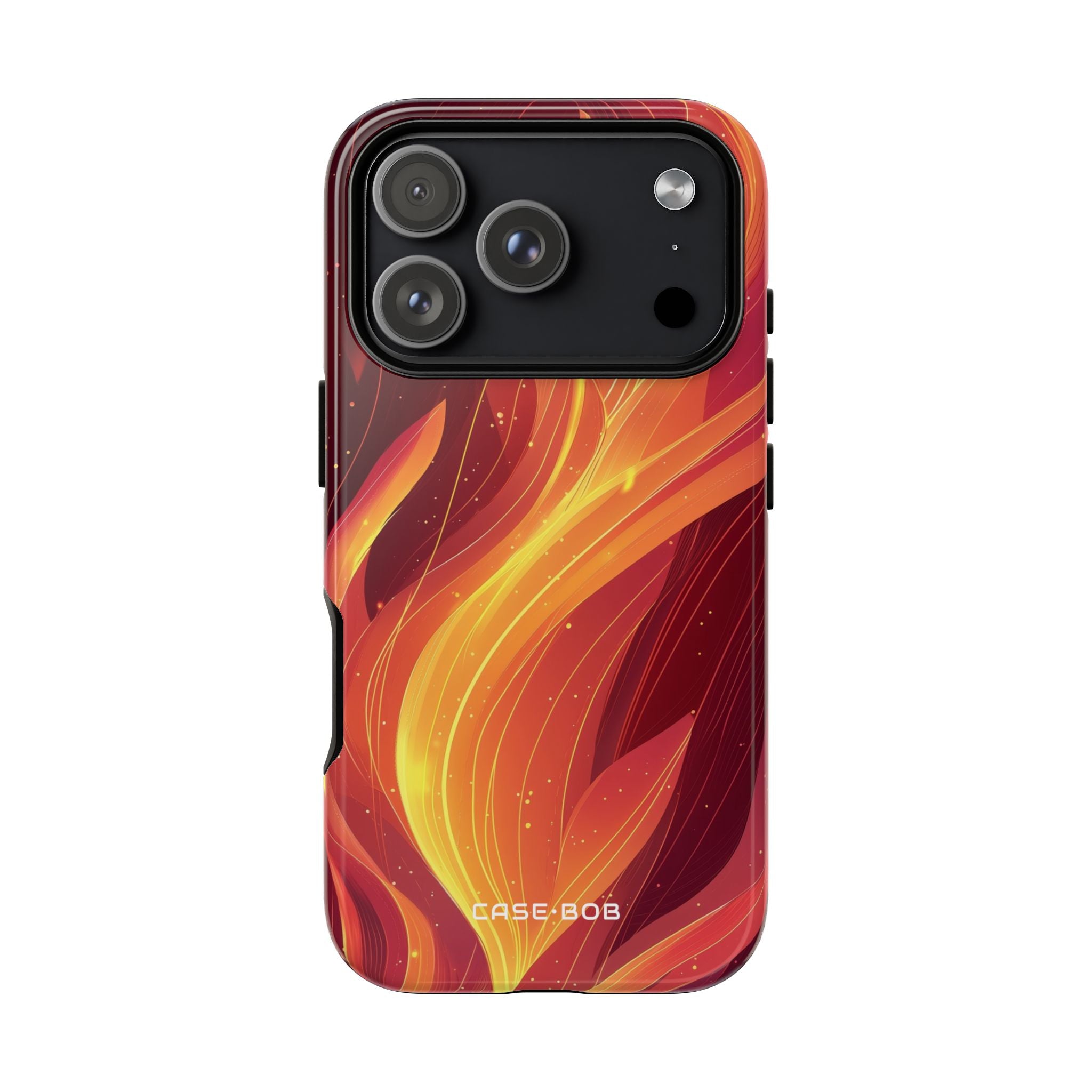 Flaming Flow iPhone 17 Pro Case - Tough - CASE•BOB
