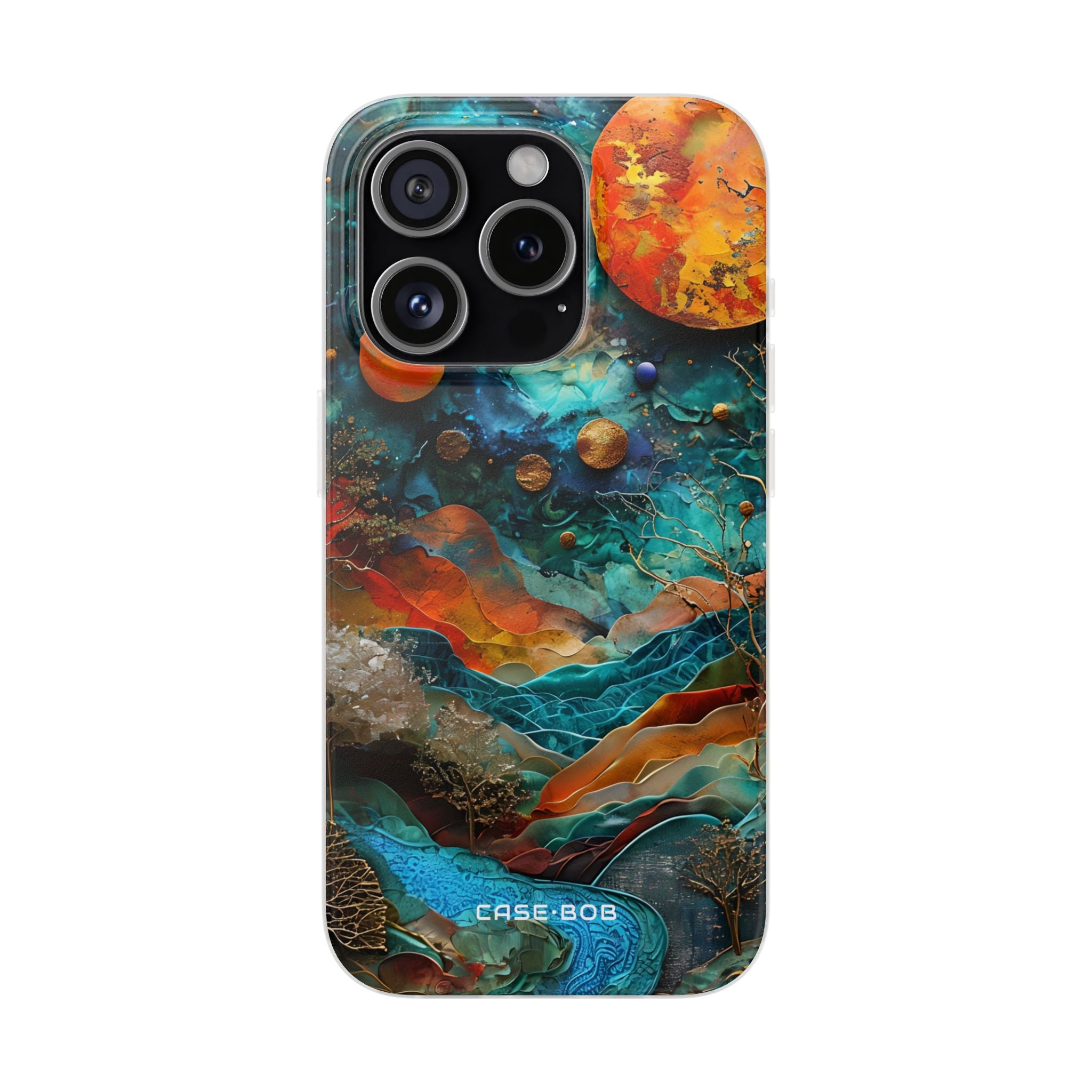 Celestial Ember iPhone 15 Pro Case - Soft
