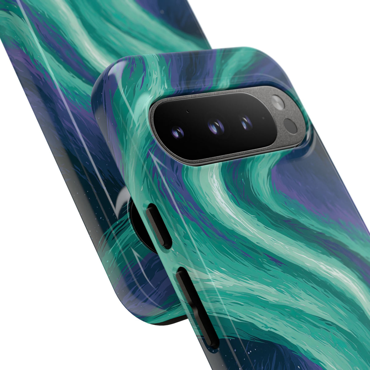 Arctic Aurora Bear · Tough Phone Case for Pixel · Teal