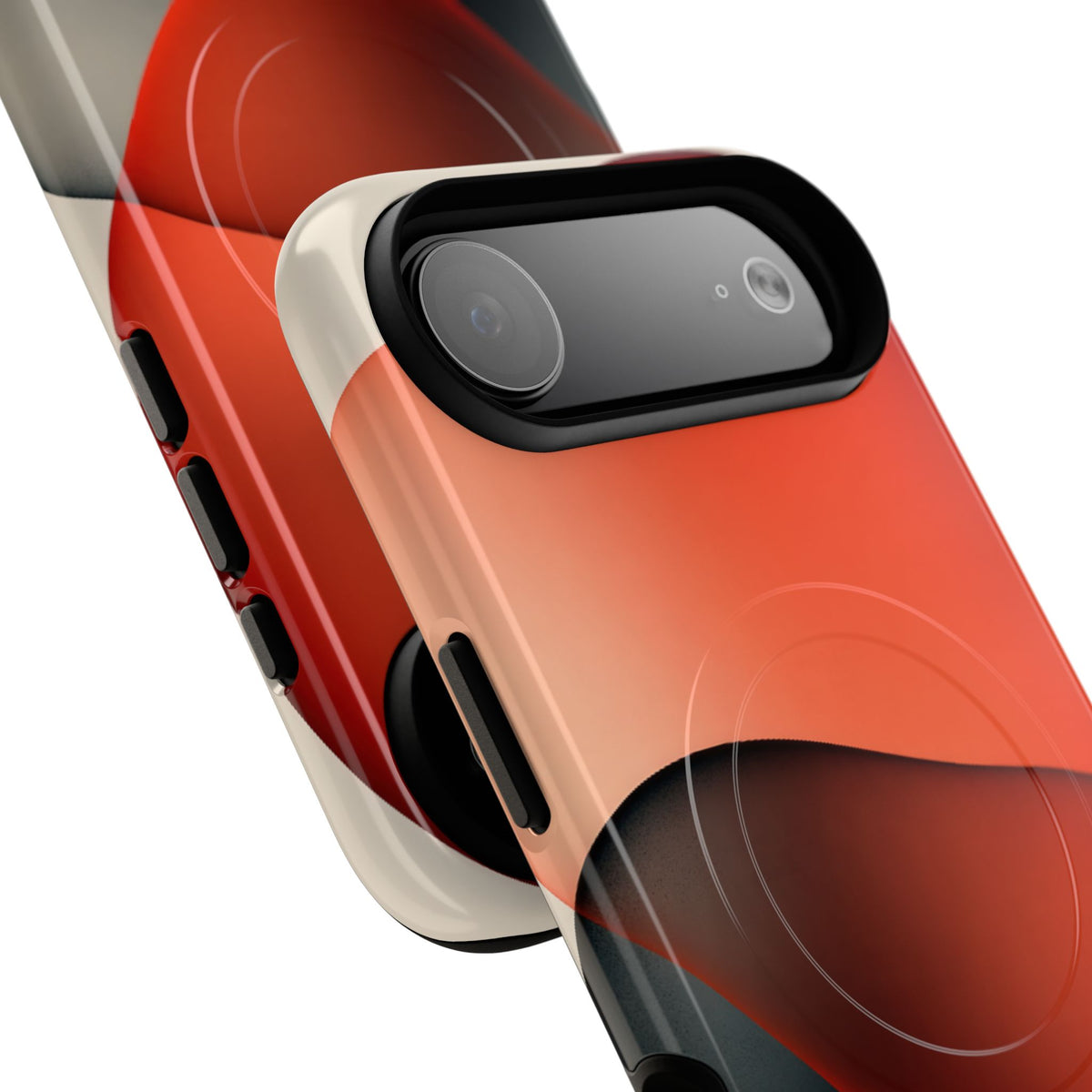 Translucent Crimson Form · Tough 2.0 Magnetic Phone Case for iPhone · Red