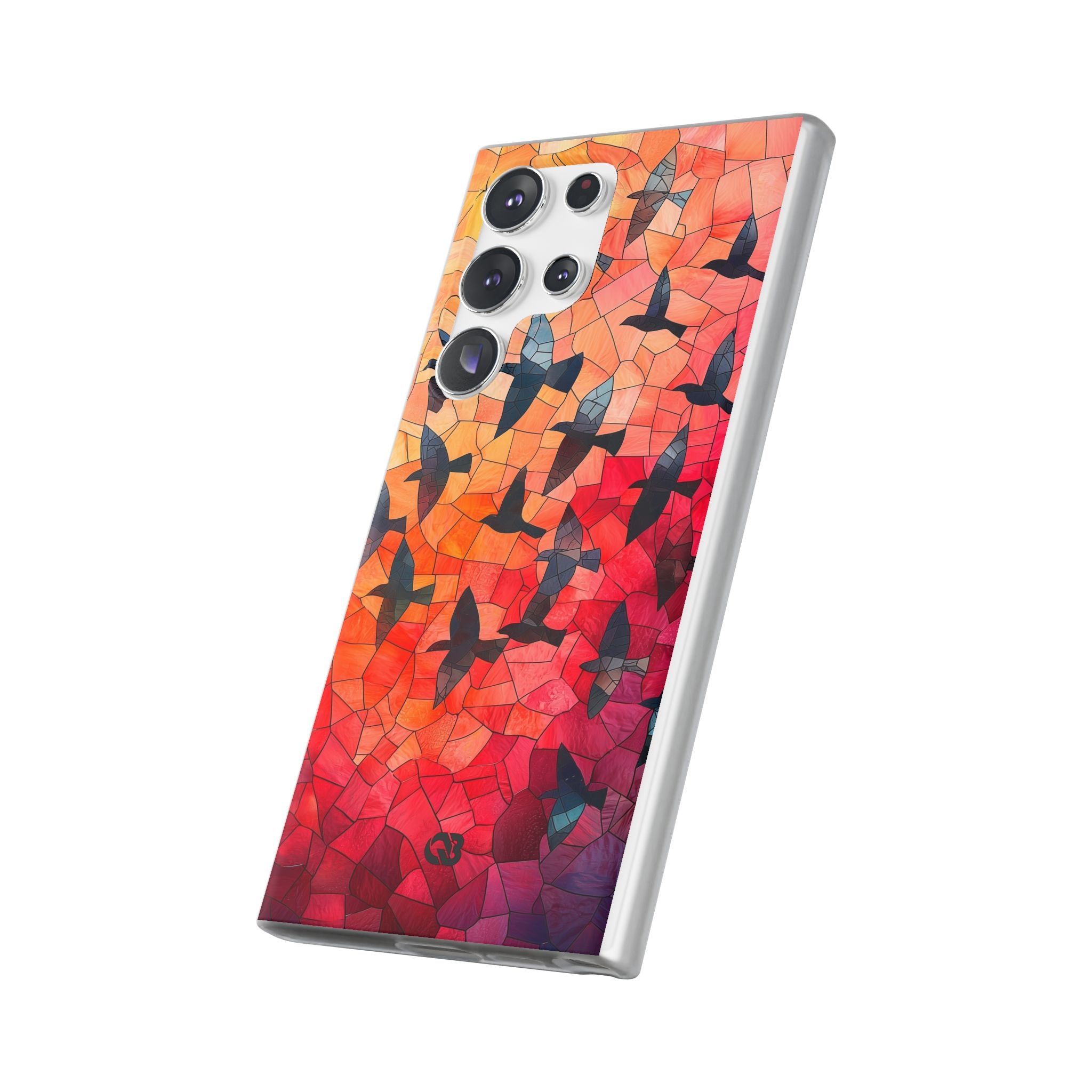 Ember Mosaic Wings · Soft Phone Case for Samsung