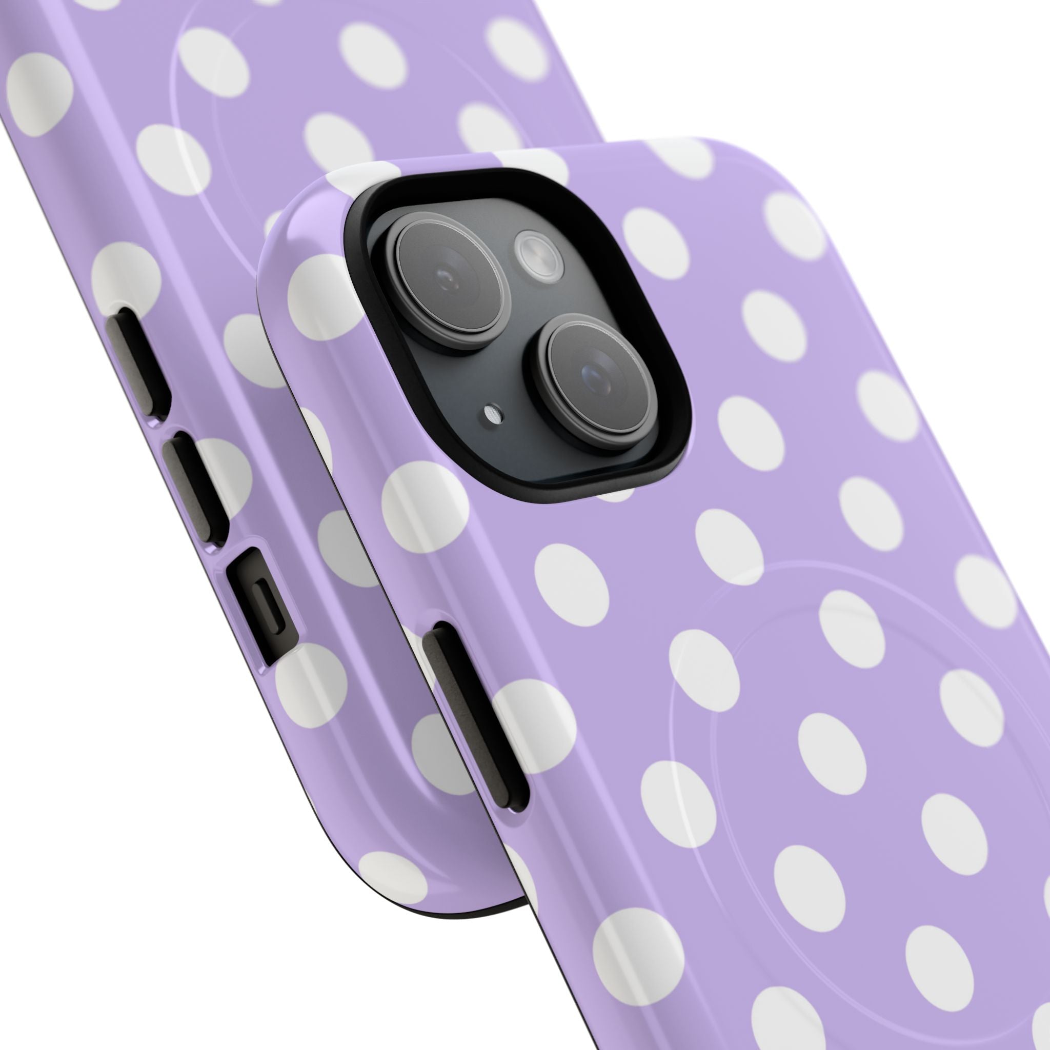 Lavender Polka Grid · Tough+ Phone Case for iPhone · Magsafe